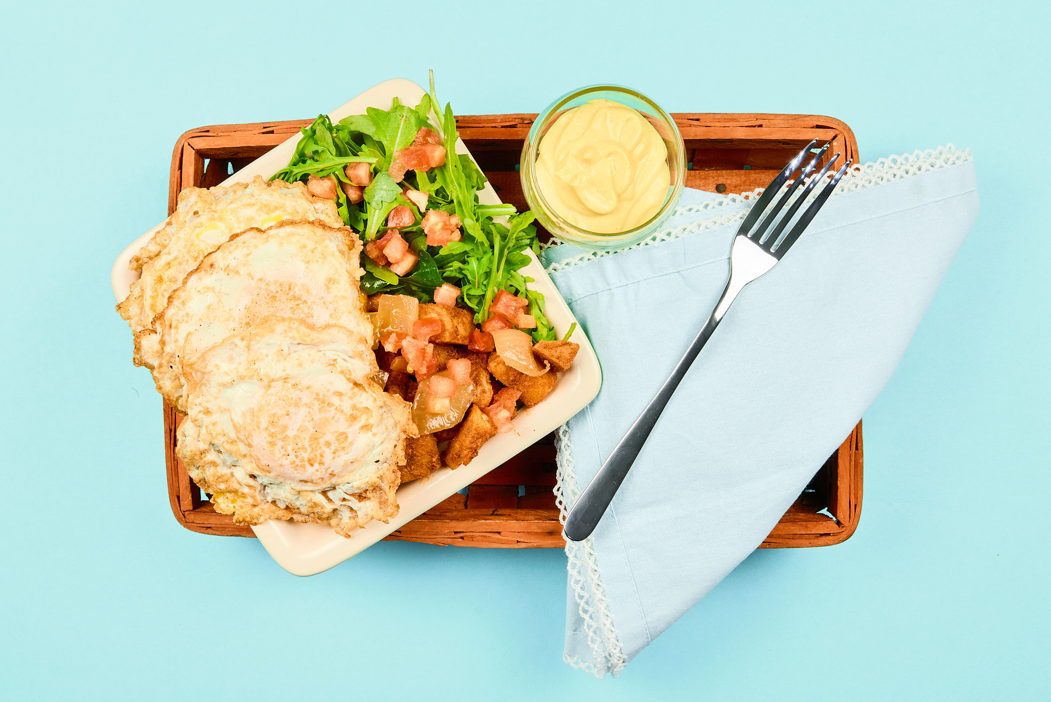 Breakfast Potato Bowl with Saffron Aioli