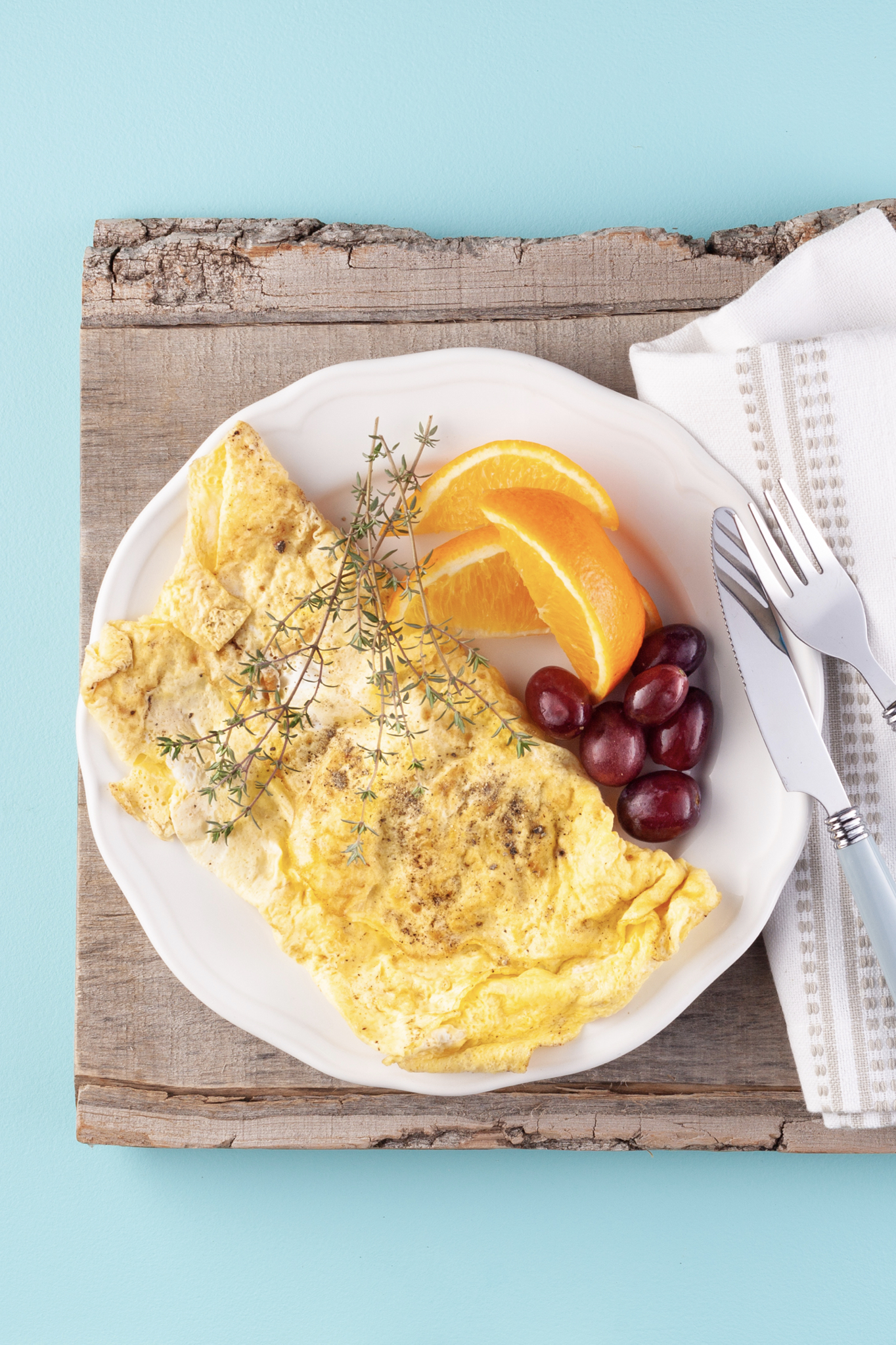 Vegetarian Feta and Olive Omelette