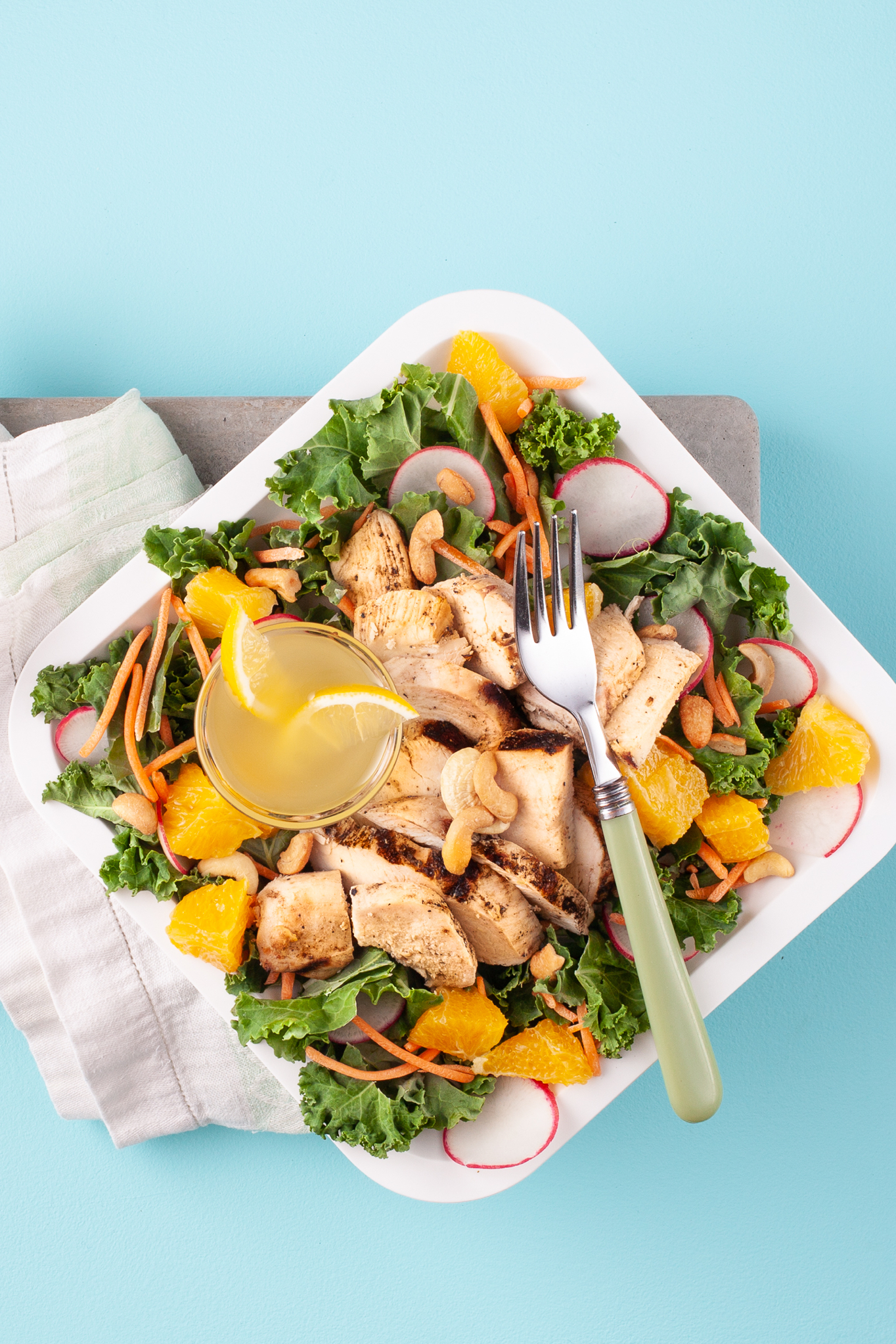 Cashew Chicken Kale Salad