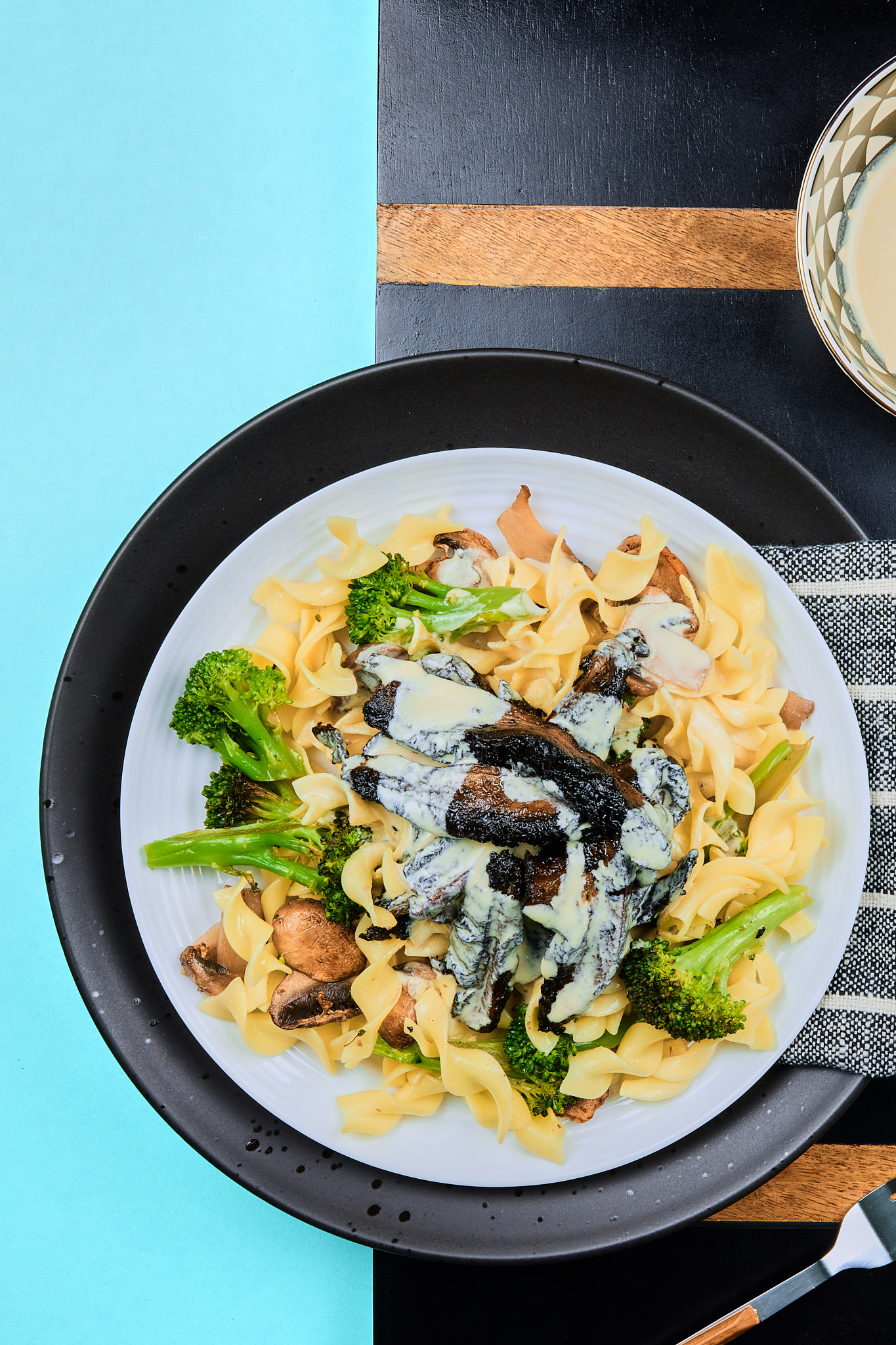 Soy Curls Mushroom Stroganoff