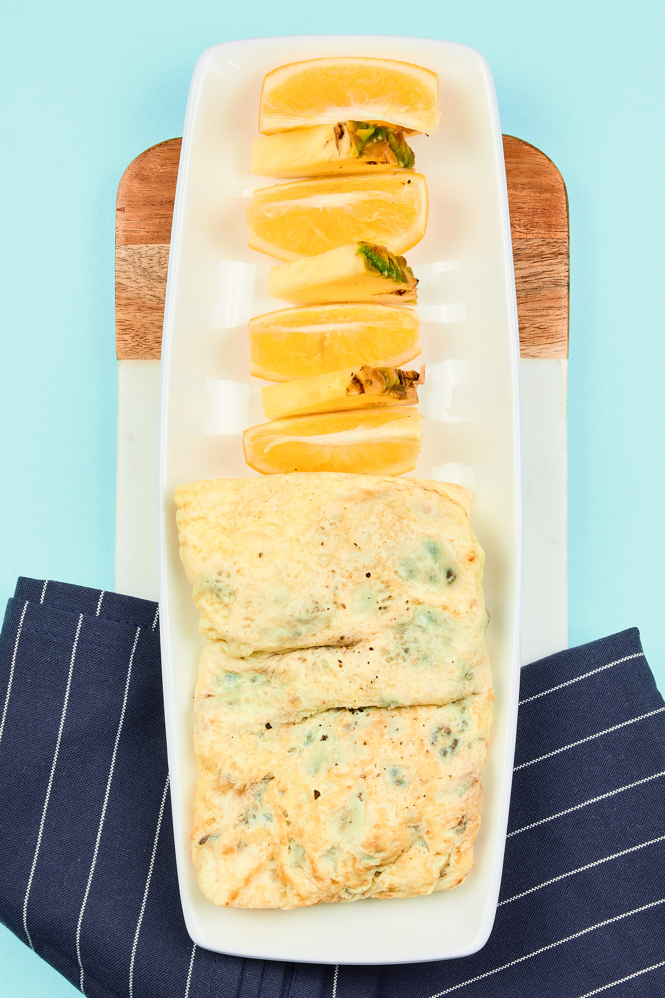 Onion, Mushroom and Tempeh Omelette