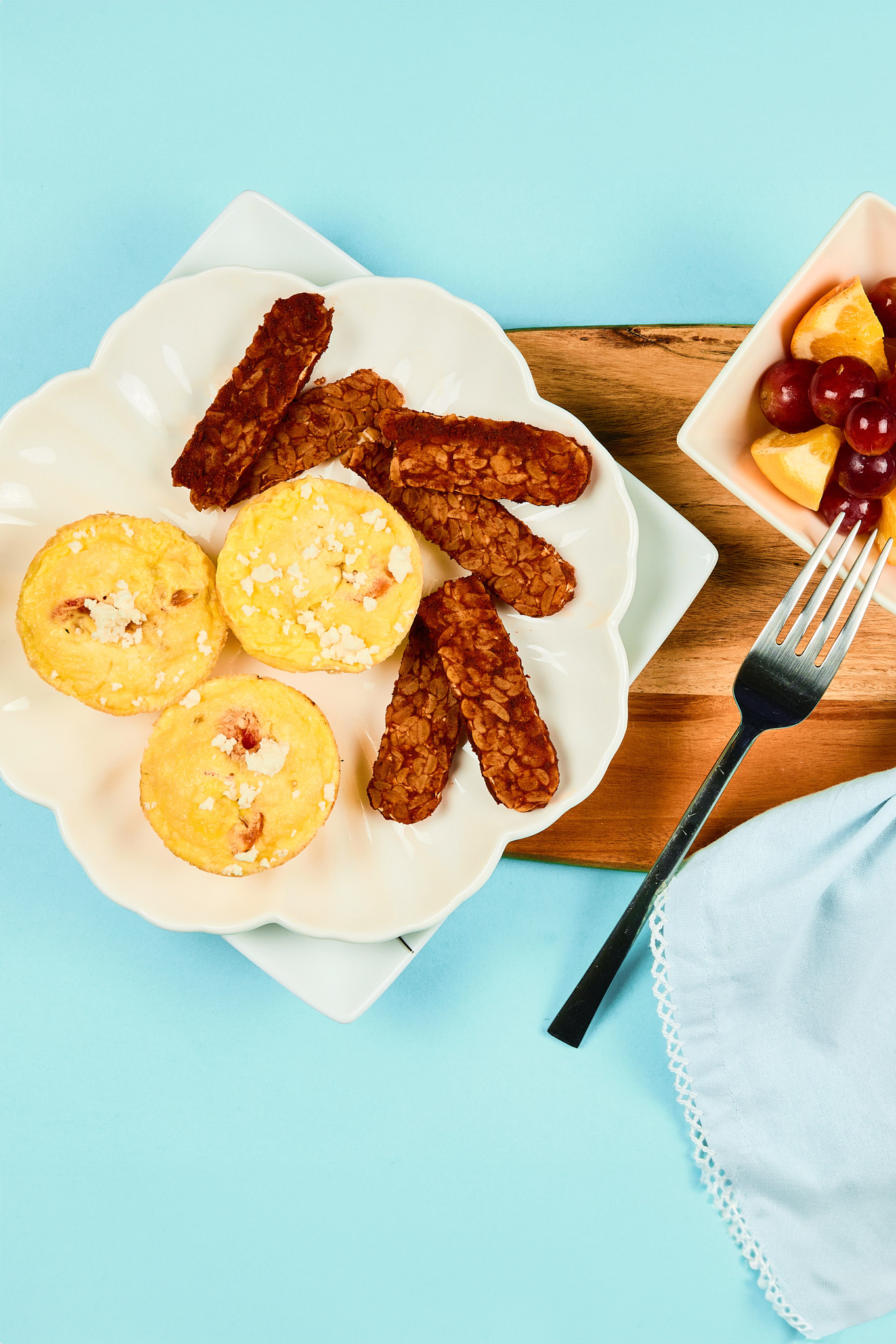 Vegetarian Tomato and Feta Egg Muffins