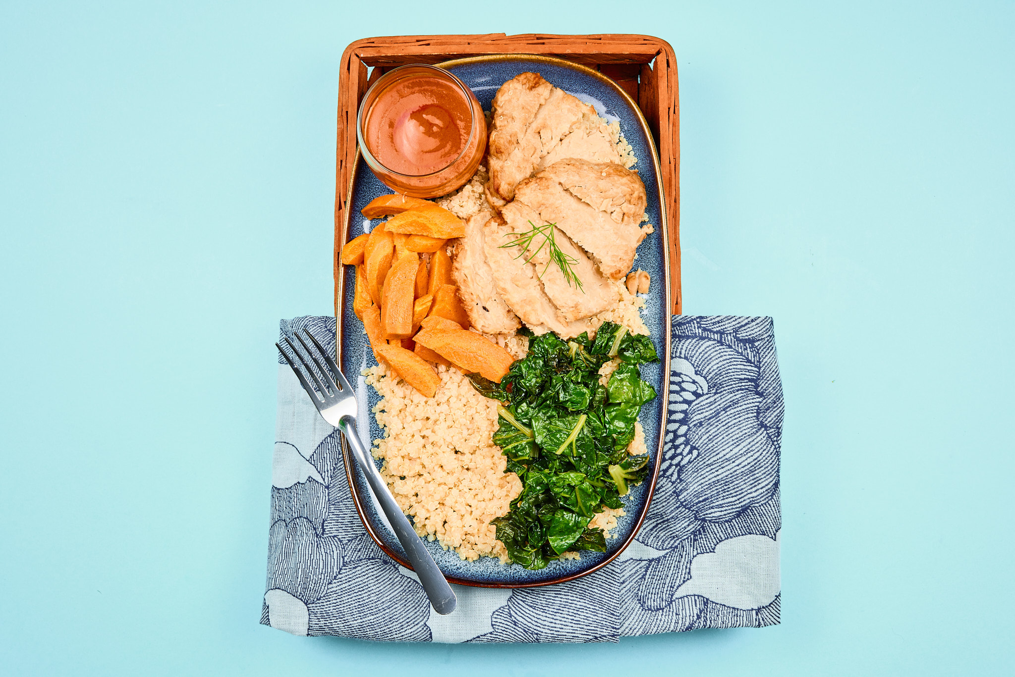Roast Tofu Bowl with Smokey Roasted Red Pepper Sauce