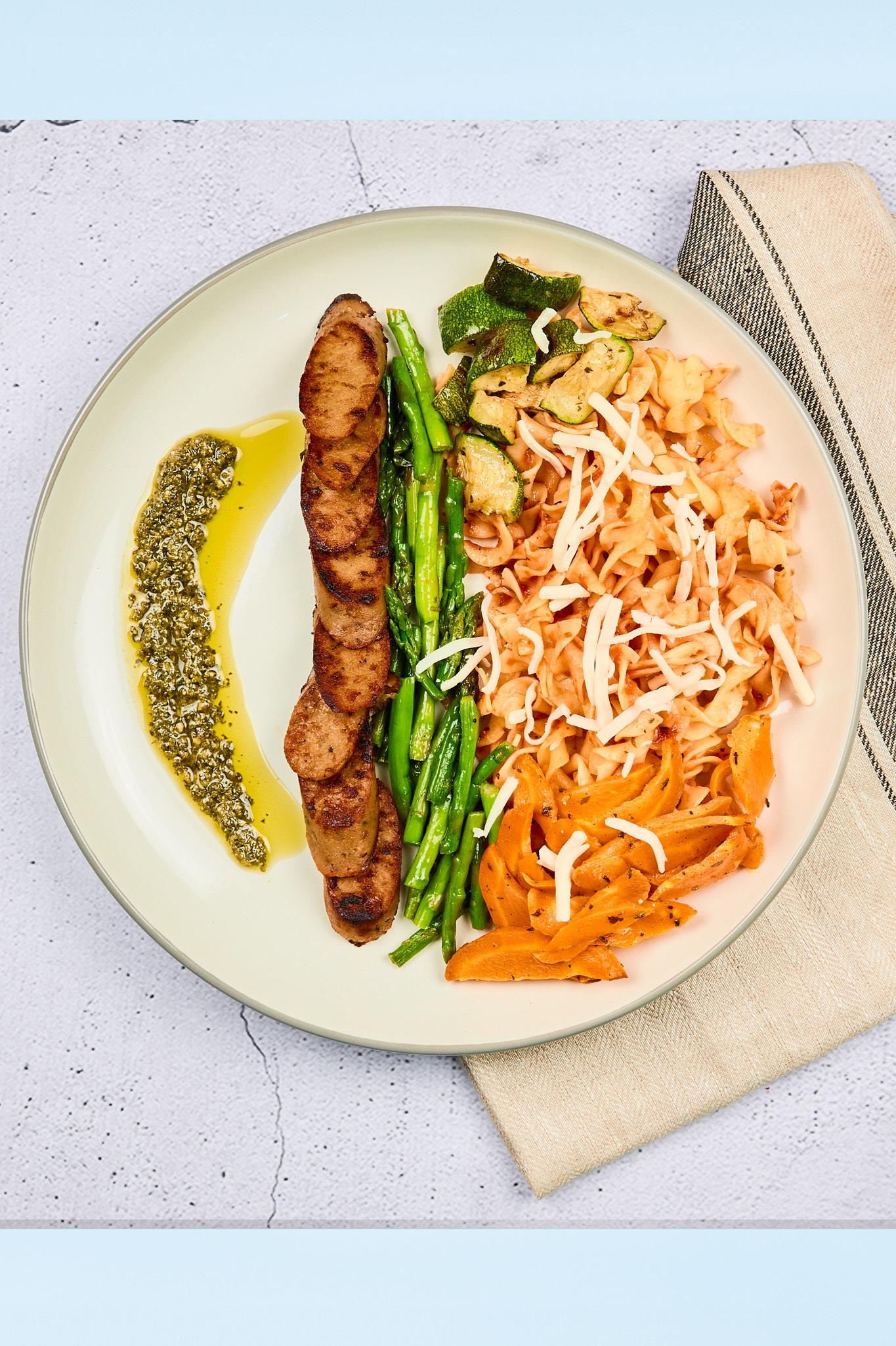 Vegan Sausage Primavera