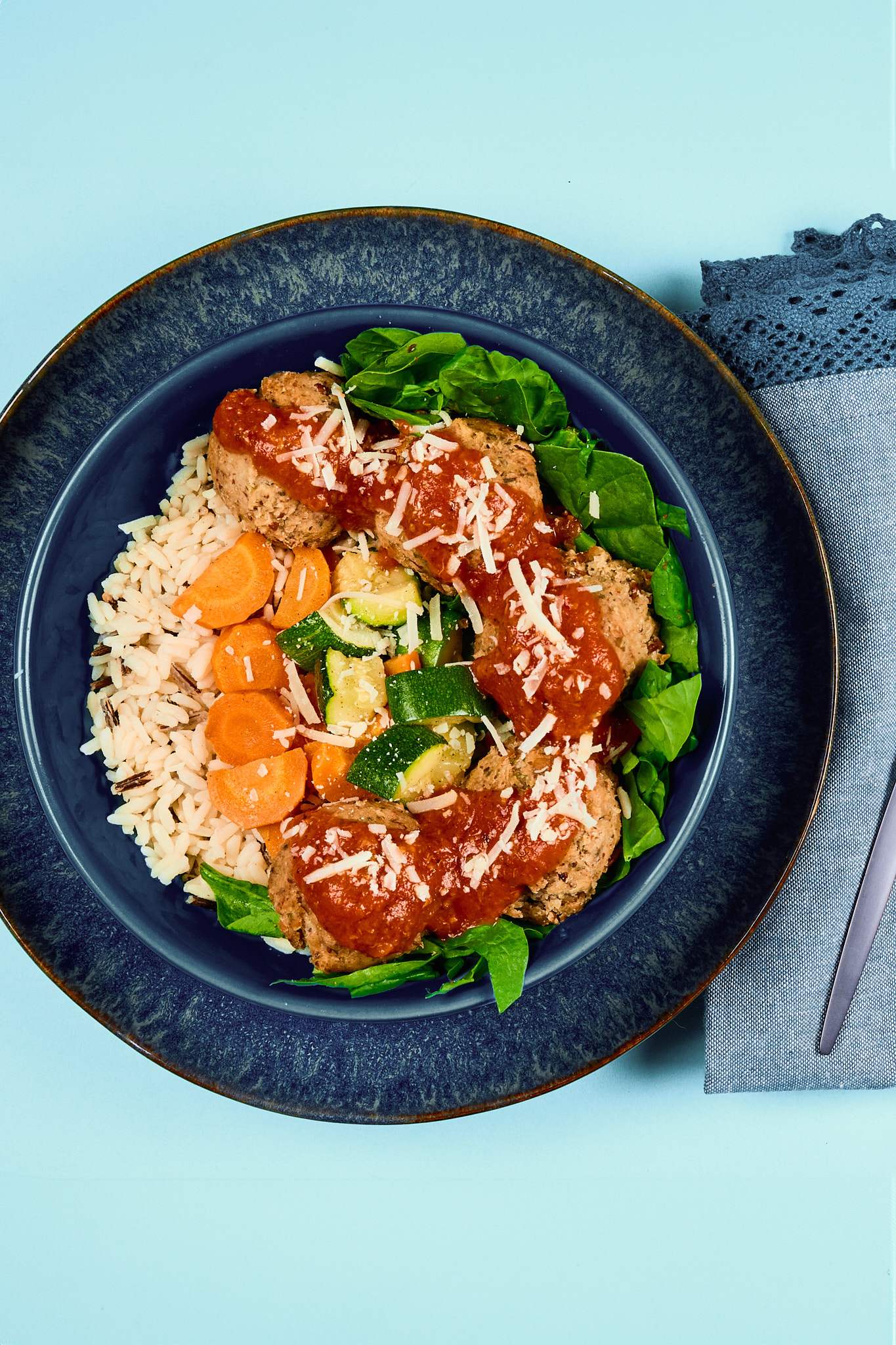 Turkey Meatballs with Puttanesca Sauce