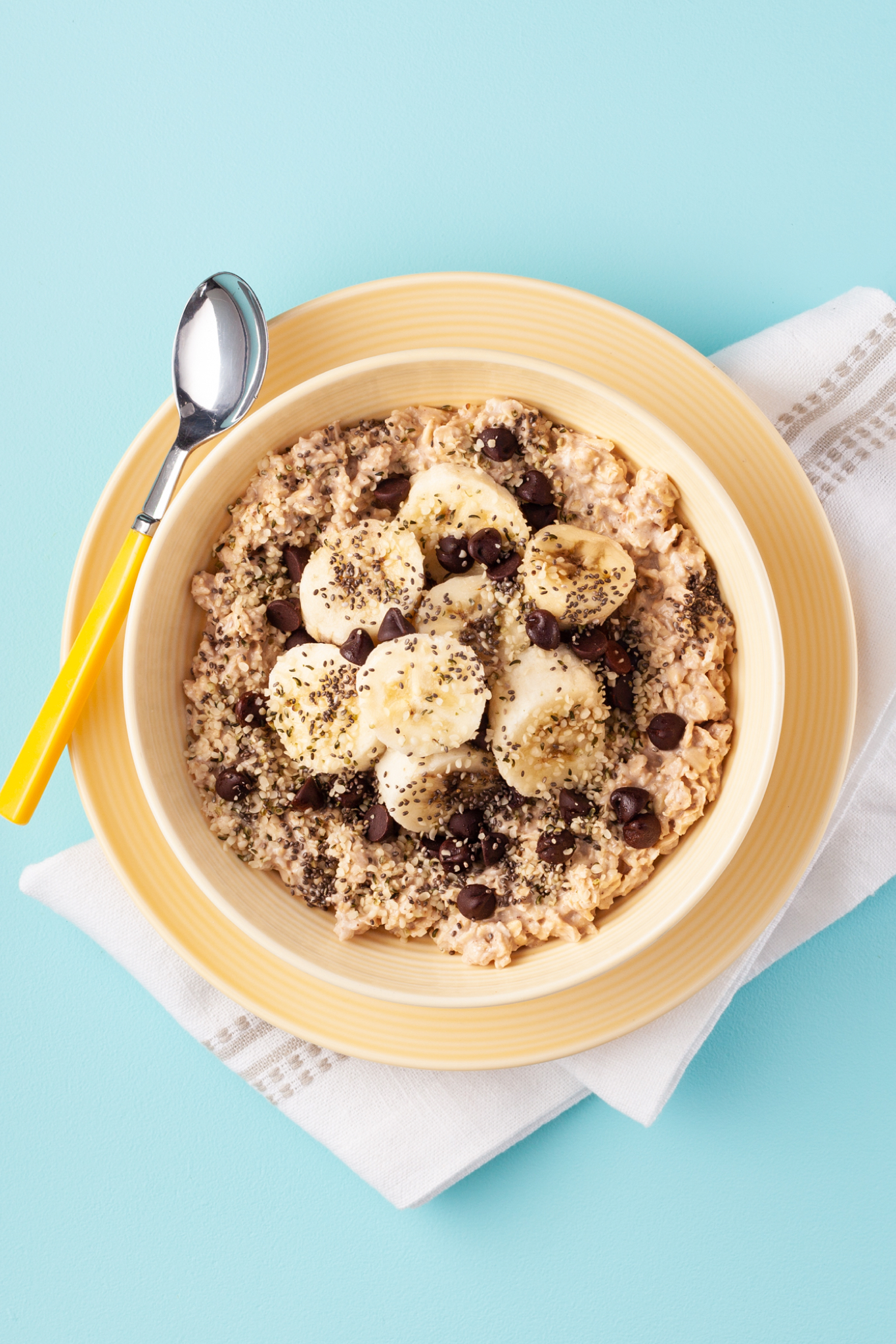 Chocolate Chip Banana Protein Oatmeal
