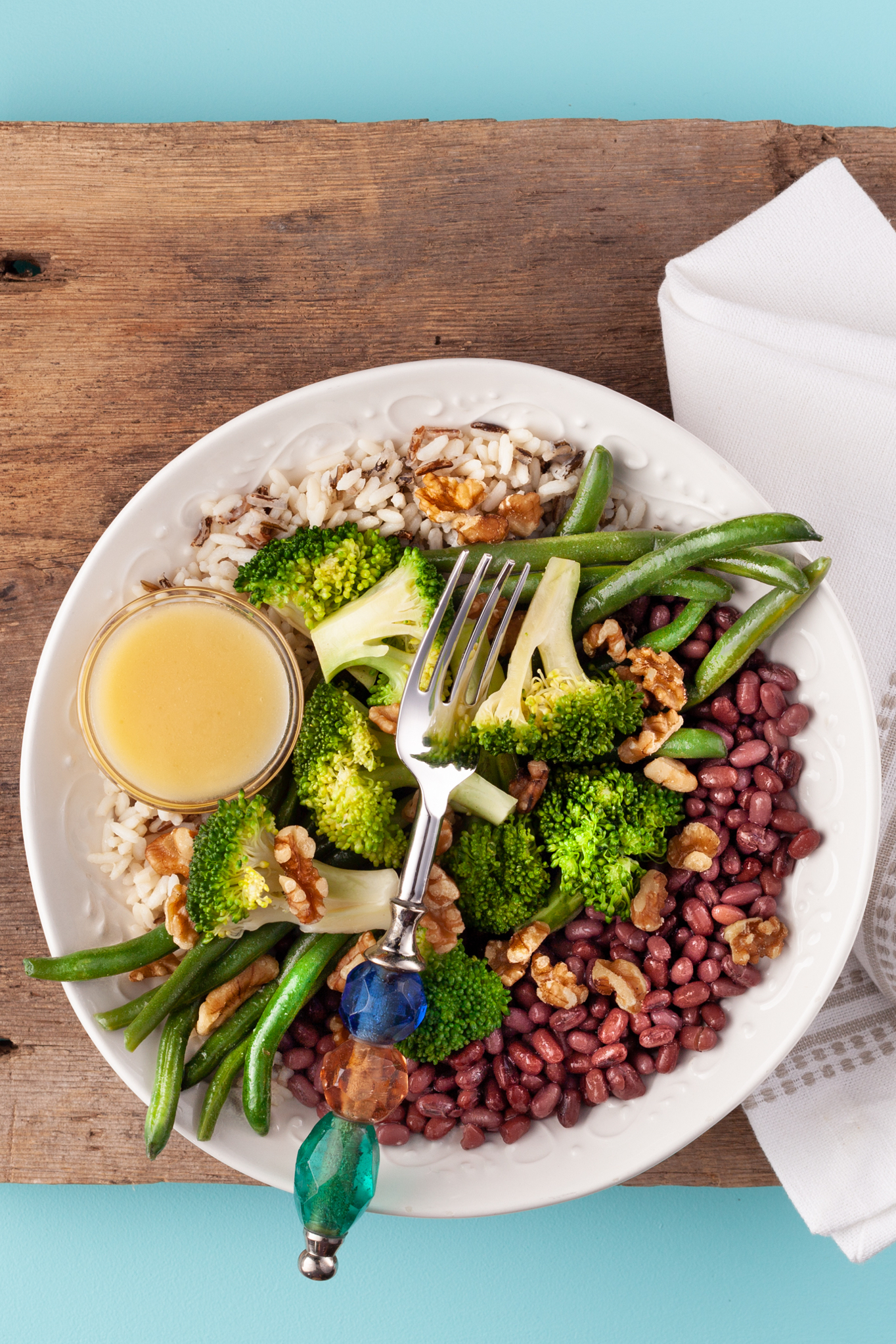 Honey Dijon Adzuki Bean Bowl