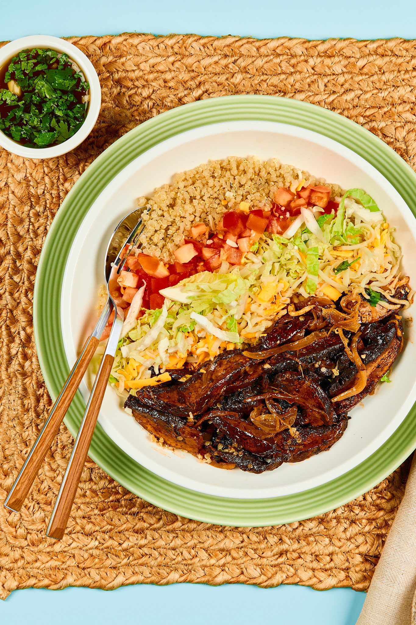 Portobello Mushroom Quesabirria Bowl