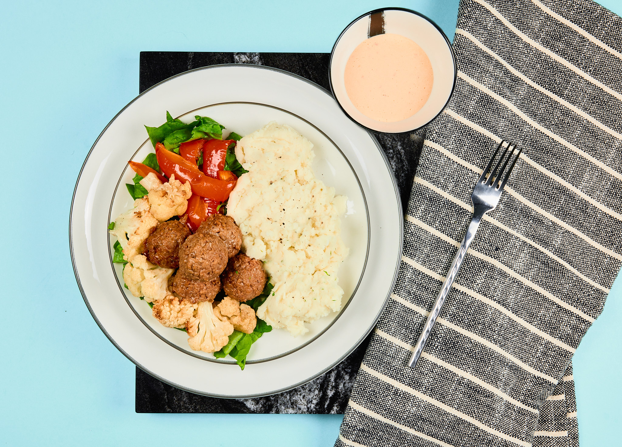 Beyond Meat-balls with Bomba Aioli