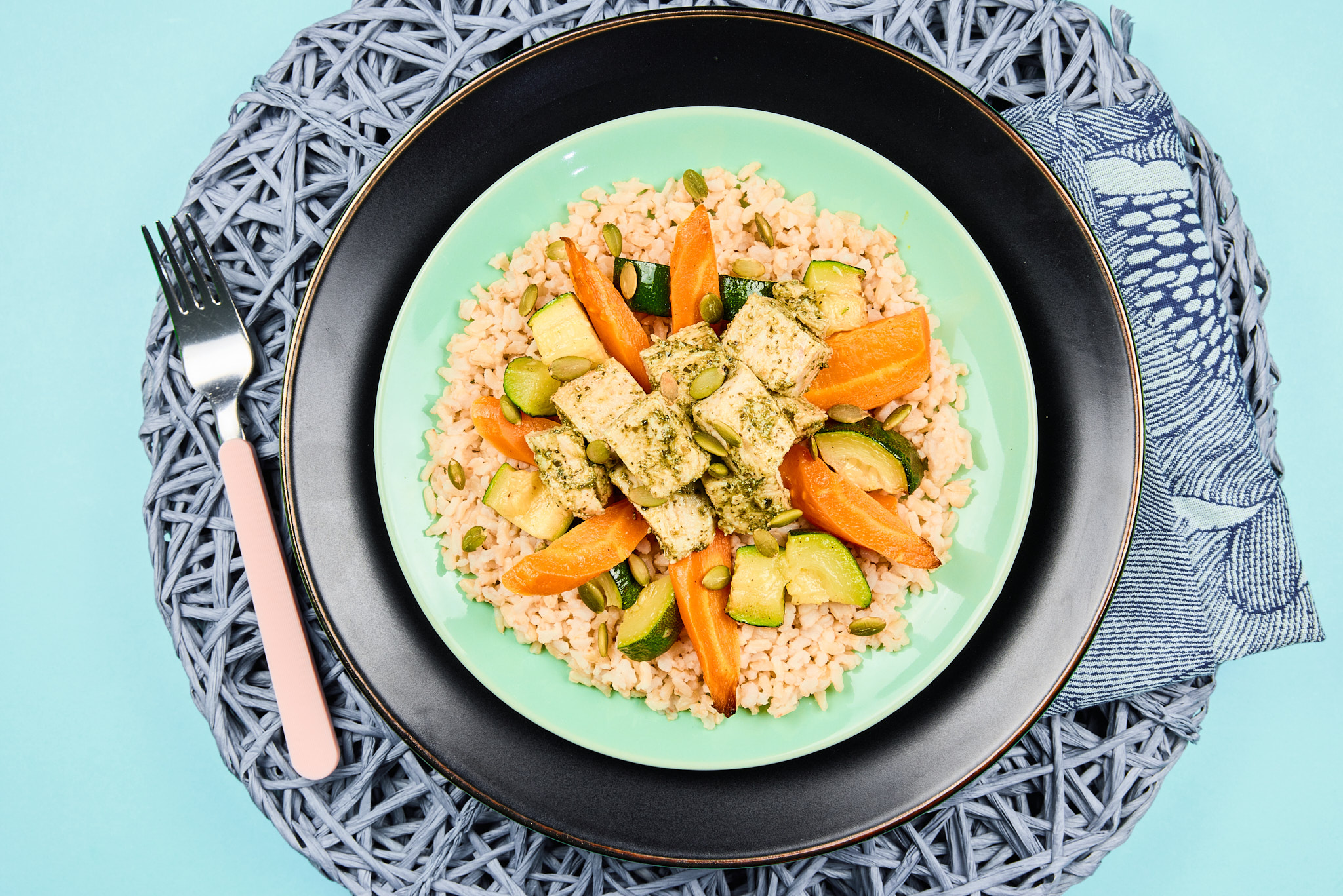 Roast Turkey Breast with Nut-free Pesto