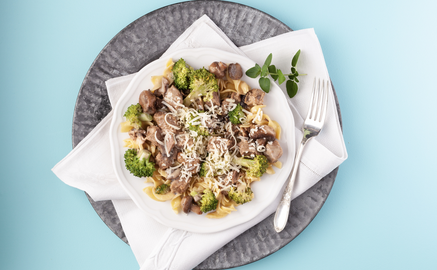 Beef Stroganoff with Creamy Coconut Sauce