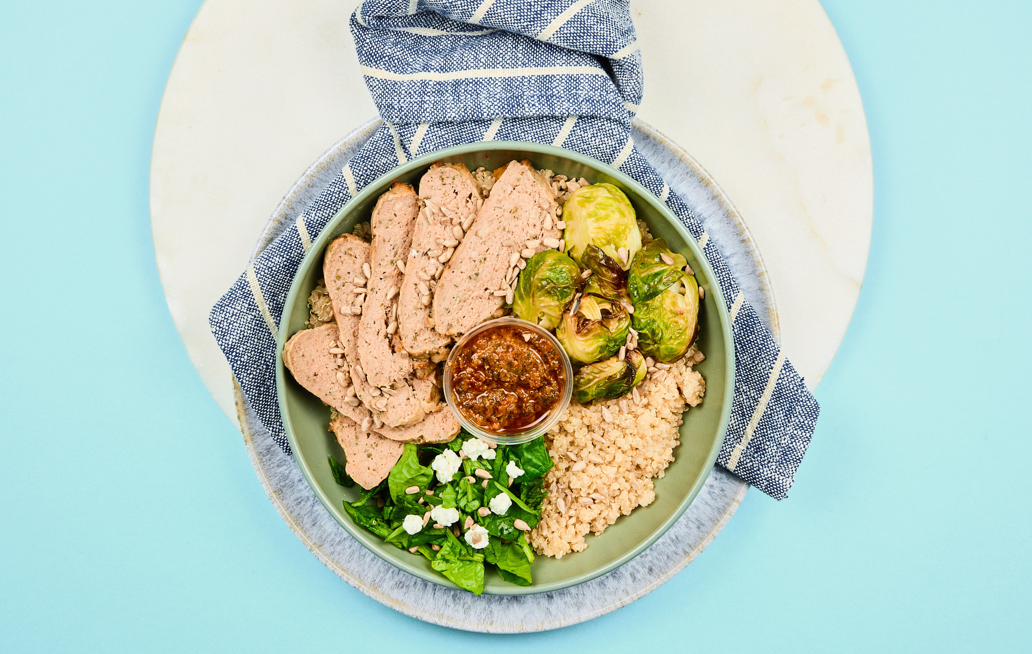 Turkey Meatloaf with Sundried Tomato Pesto