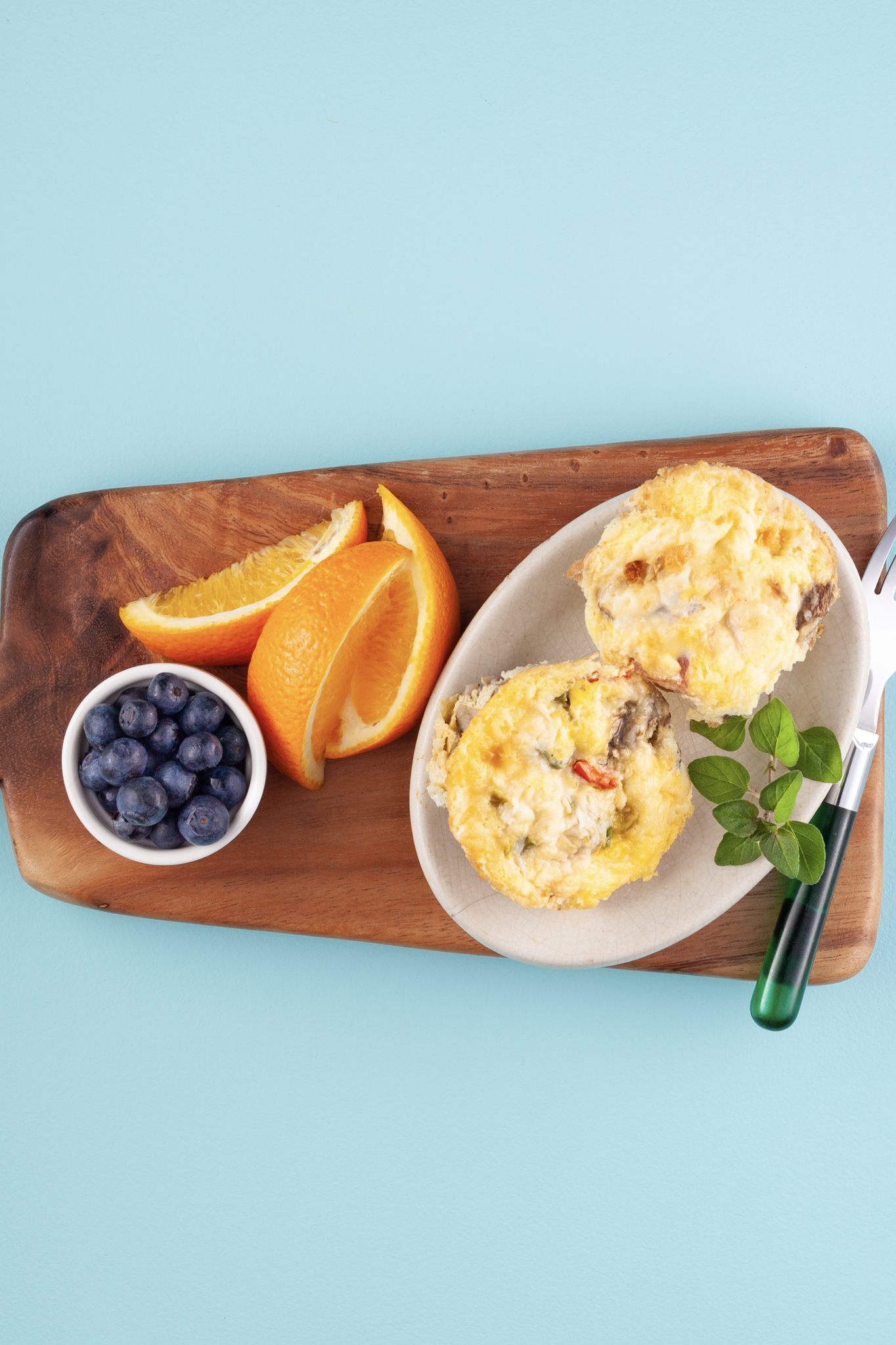 Vegetarian Spinach and Cheddar Egg Muffins