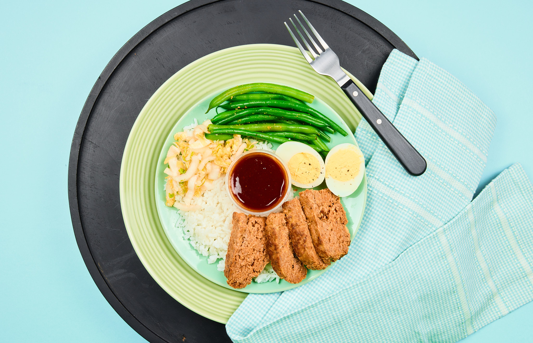 Korean Bbq Beef Meatloaf with Kimchi