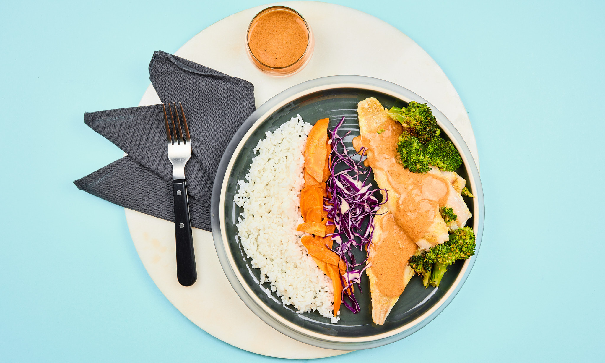 Thai Massaman Cod Curry On White Rice