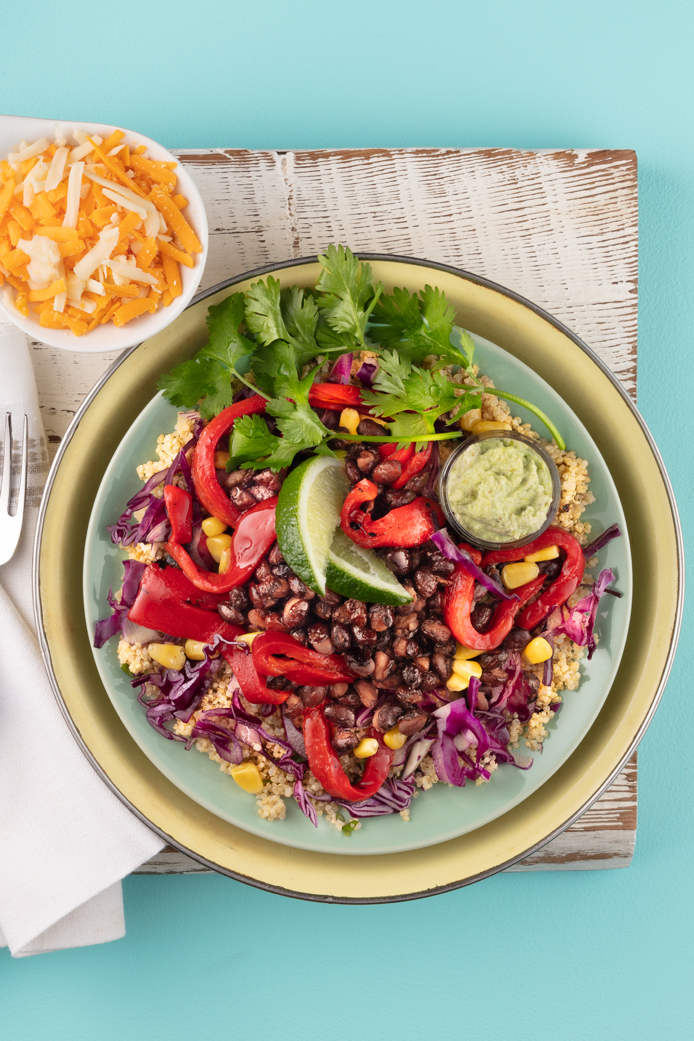 Spiced Black Bean Fajita Bowl