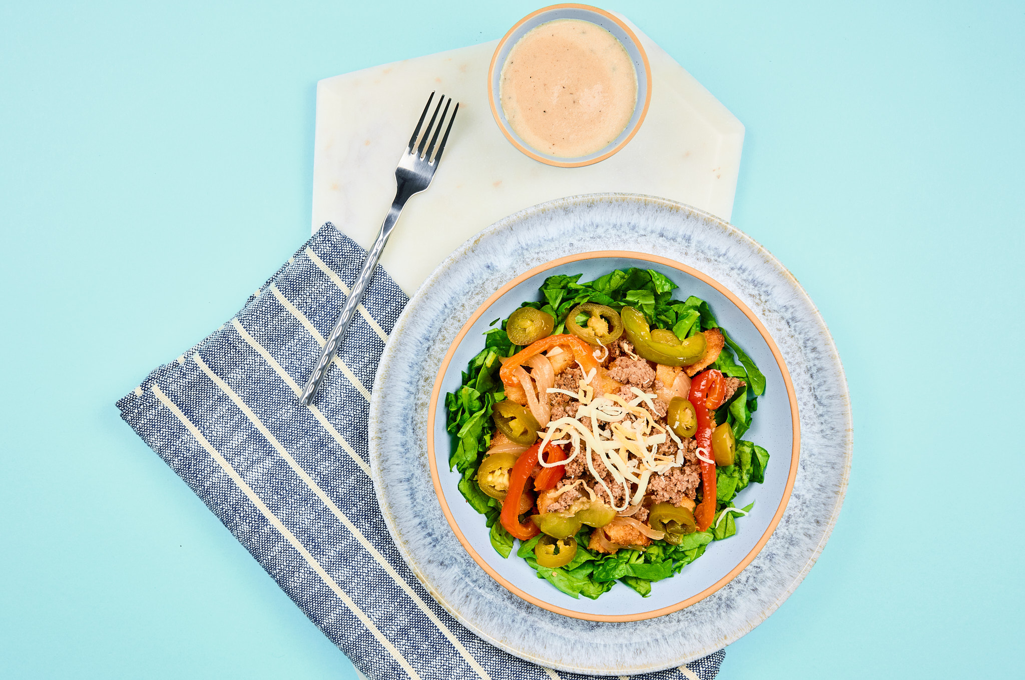 Beyond Meat Philly Bowl with Spiced Potatoes