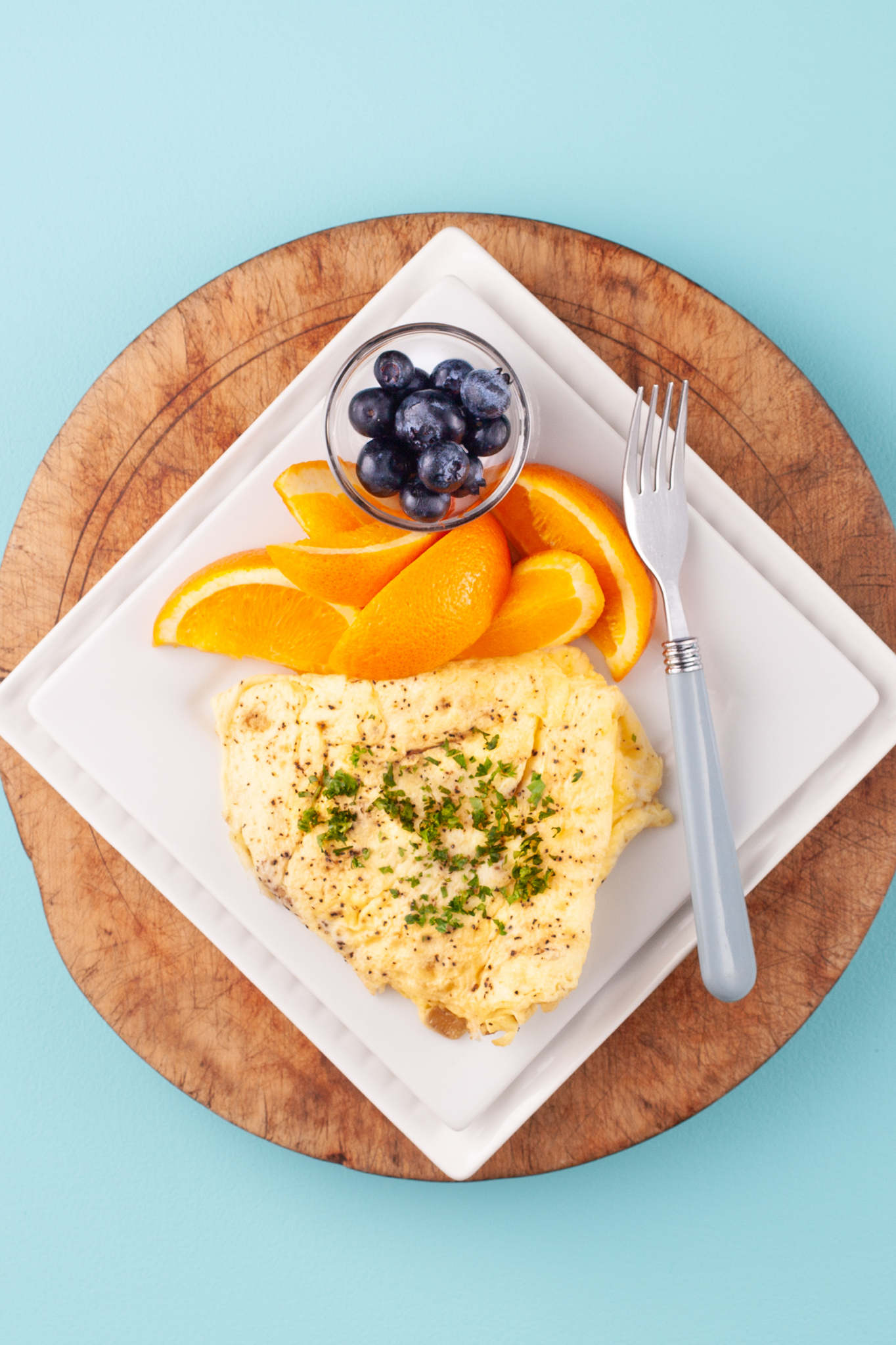 Cheddar Onion Omelette