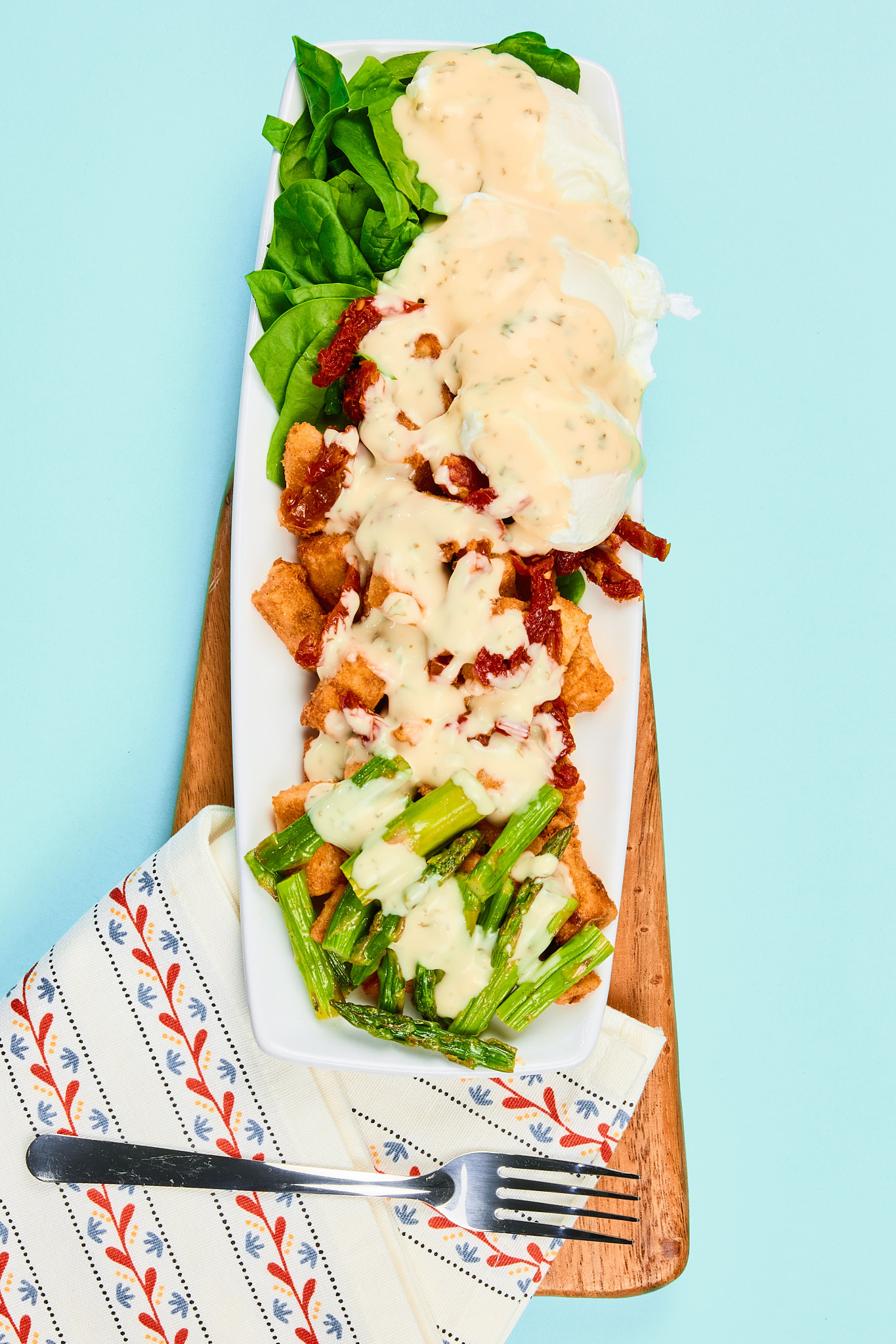 Sundried Tomato and Asparagus Benedict