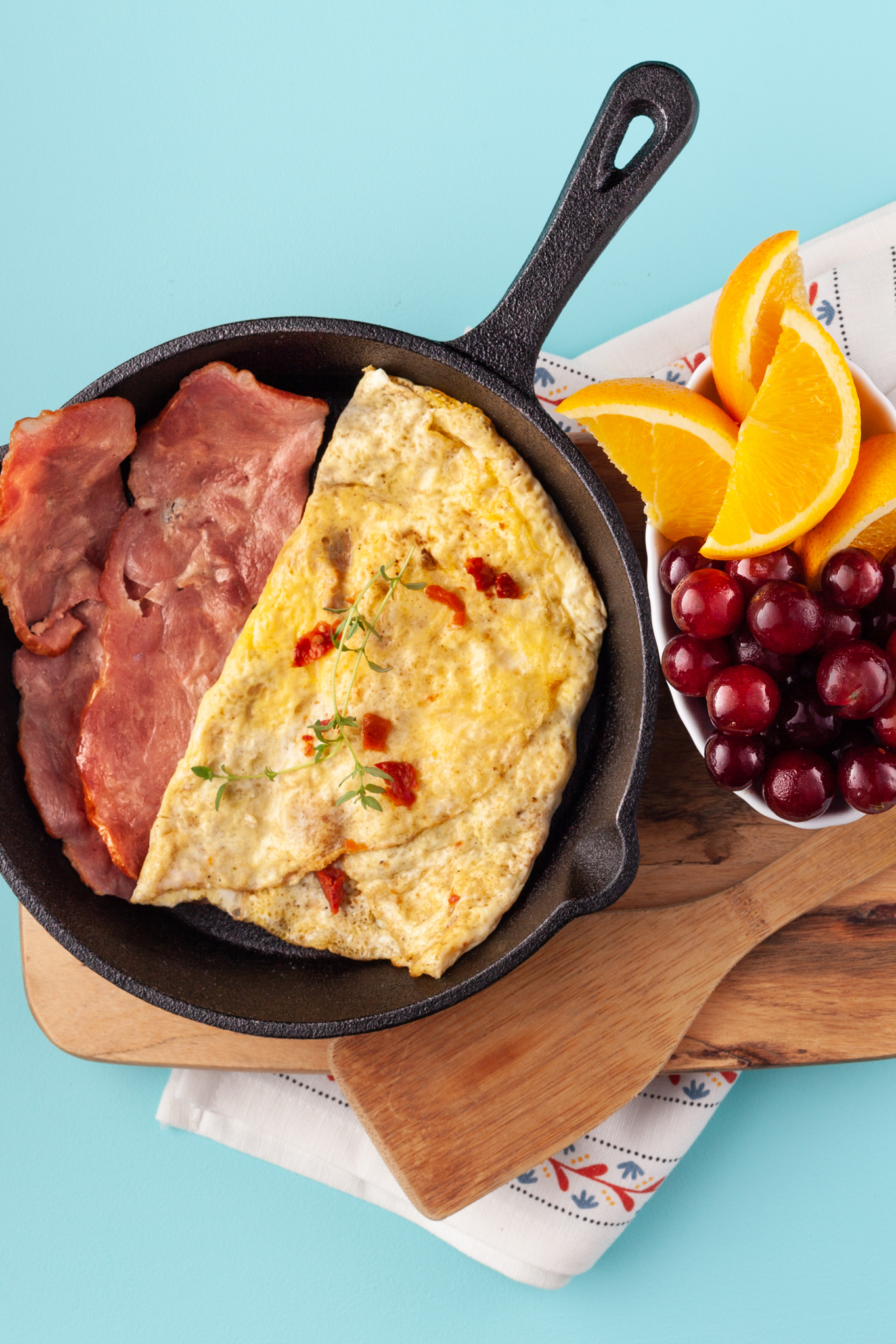 Feta, Olive and Sundried Tomato Omelette