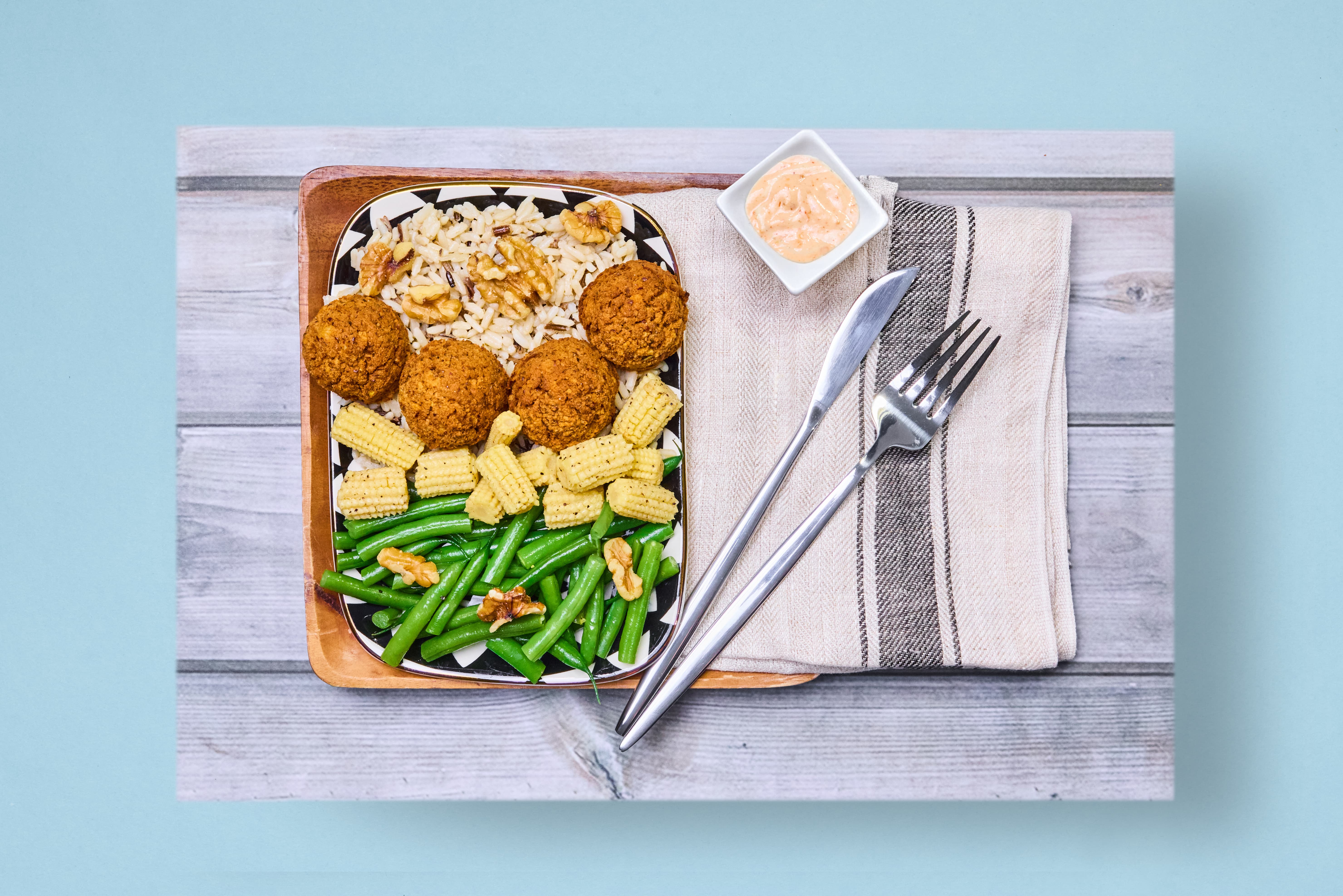 Cajun Tofu Bowl with Roast Pepper Aioli