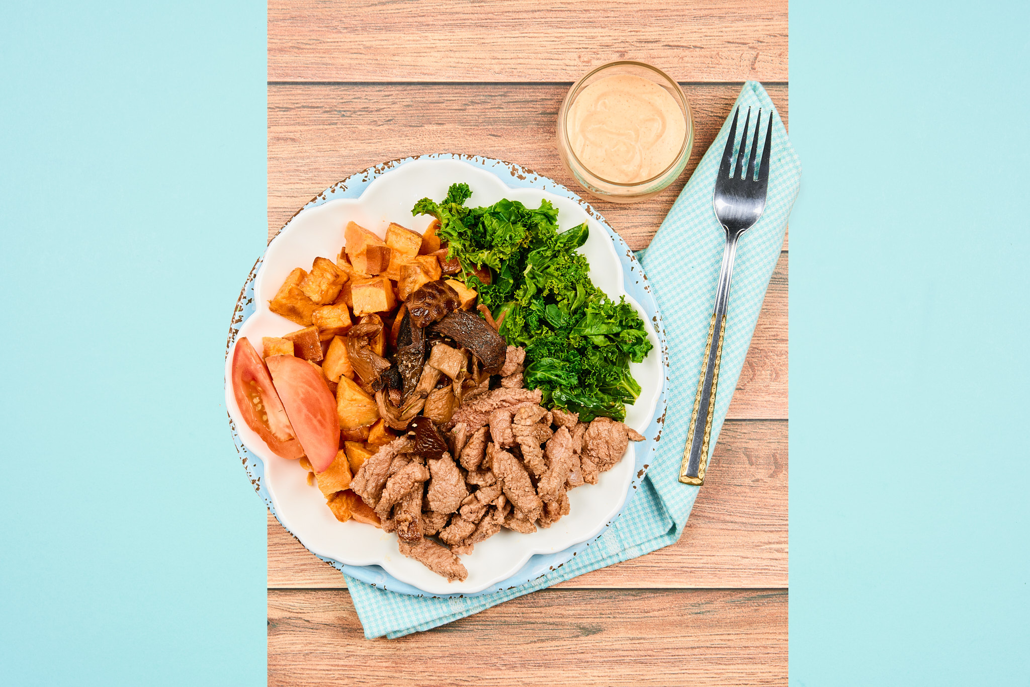 Rosemary Garlic Carne Asada with Smoked Paprika Aioli