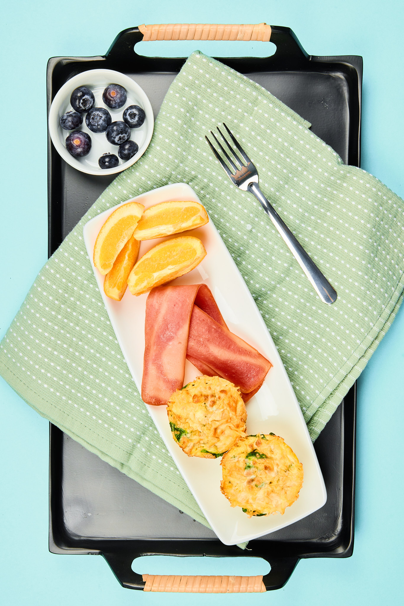 Spinach and Cheddar Egg Muffin