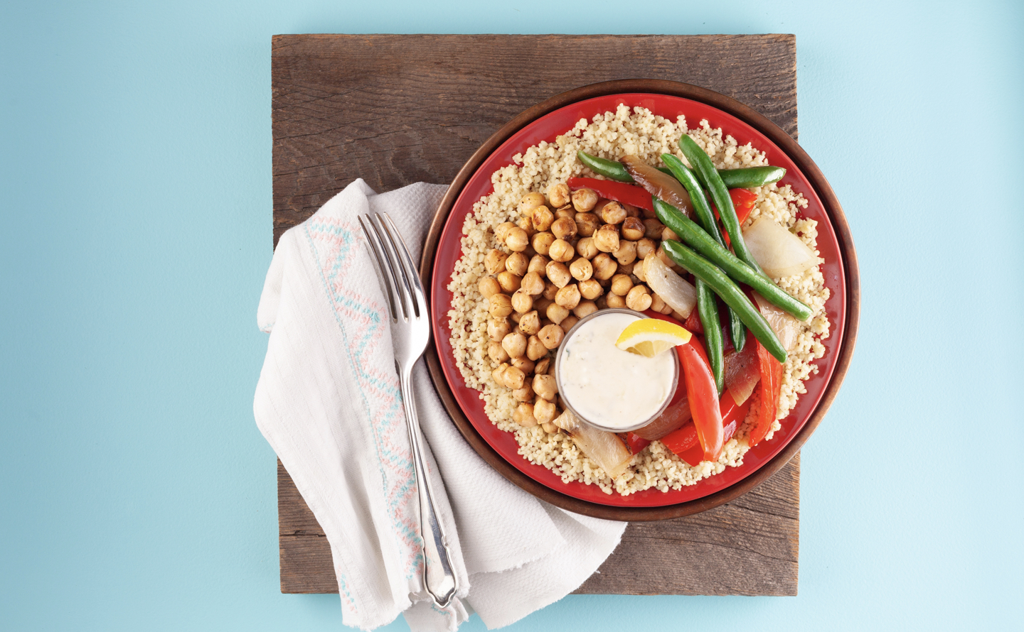Mediterranean Chickpea Bowl with Tzatziki