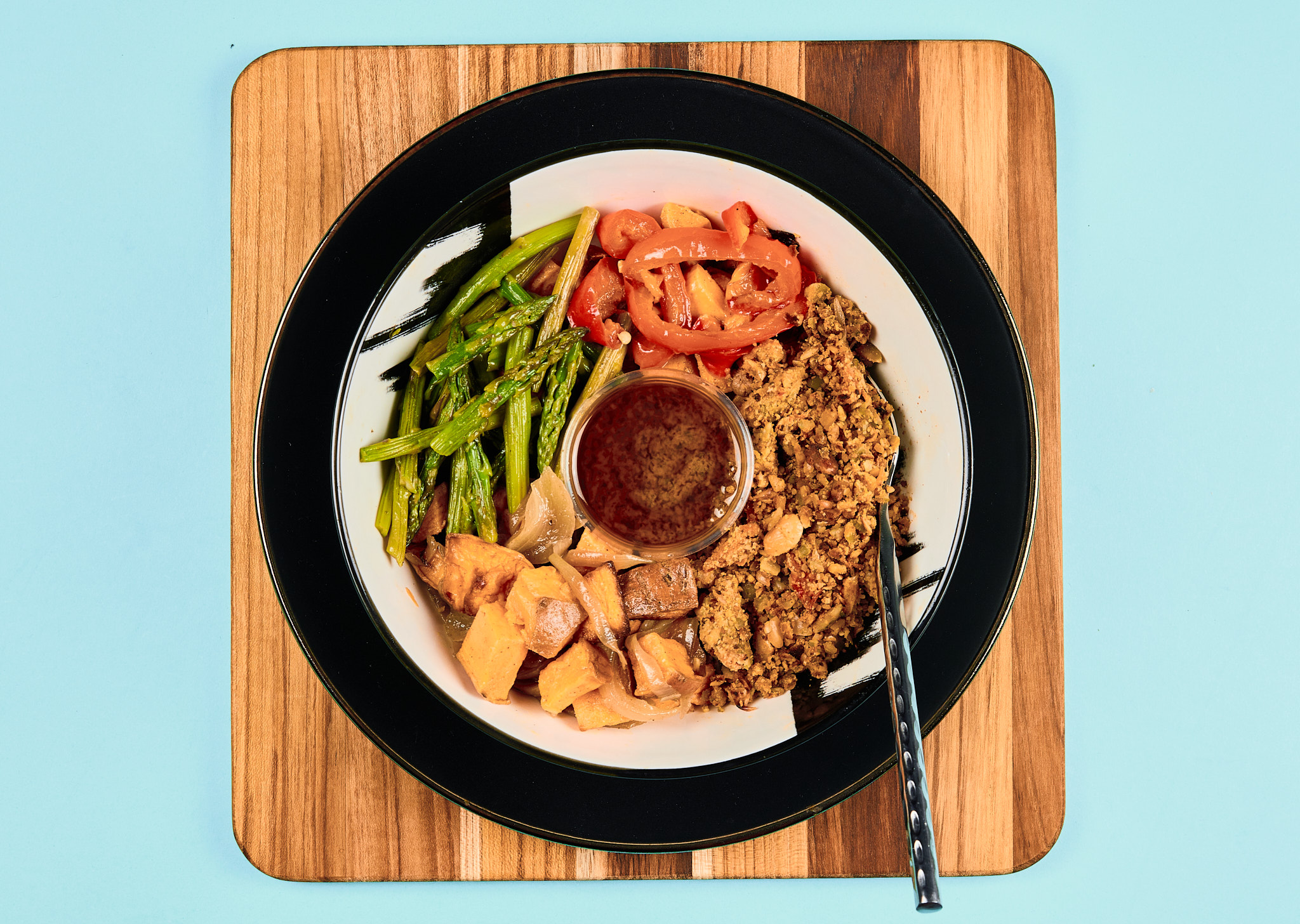 Pinto Bean Veggie Ground Bowl with Oregano Chimichurri