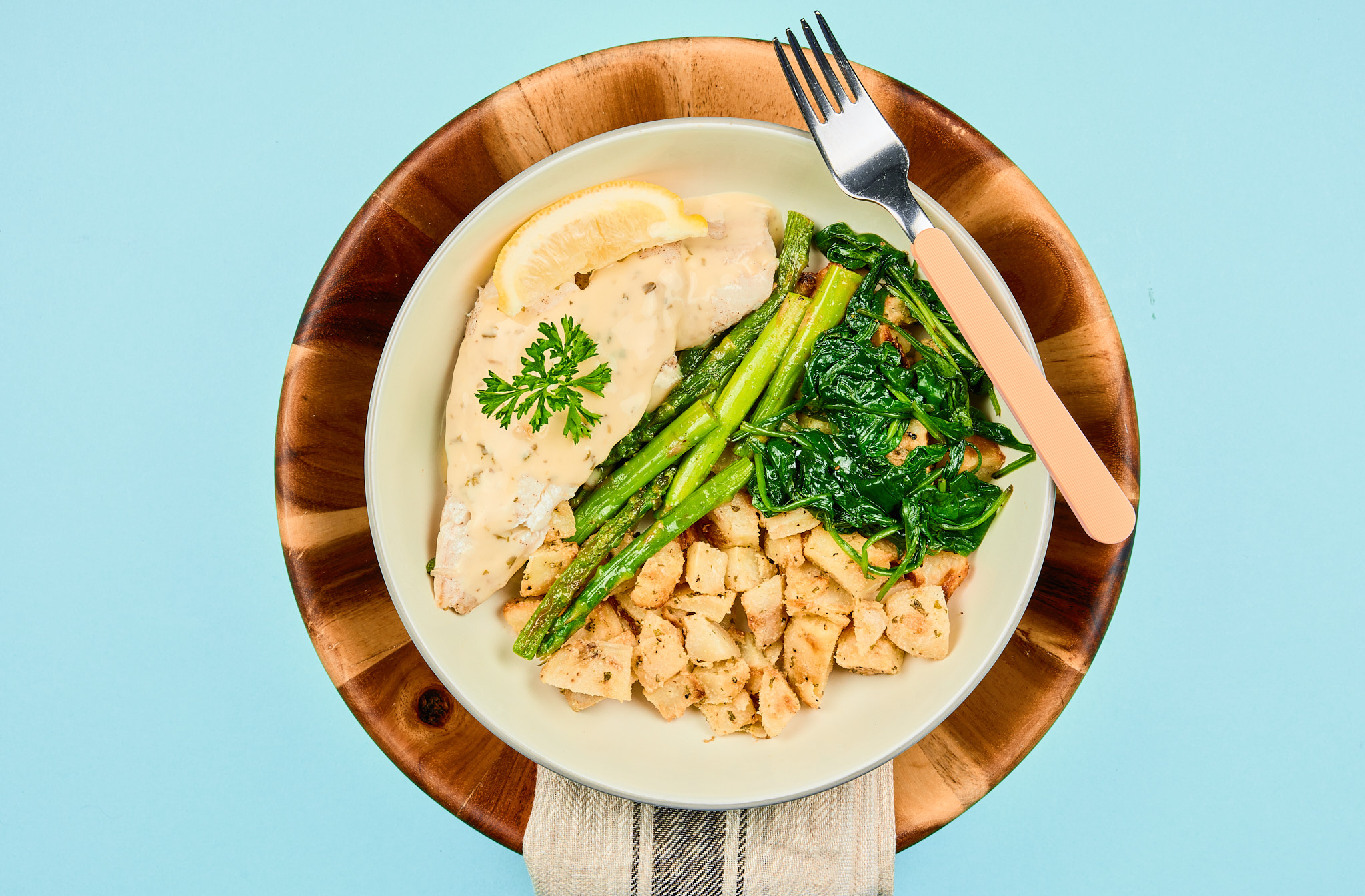 Lemon Roasted Haddock with Bearnaise Sauce