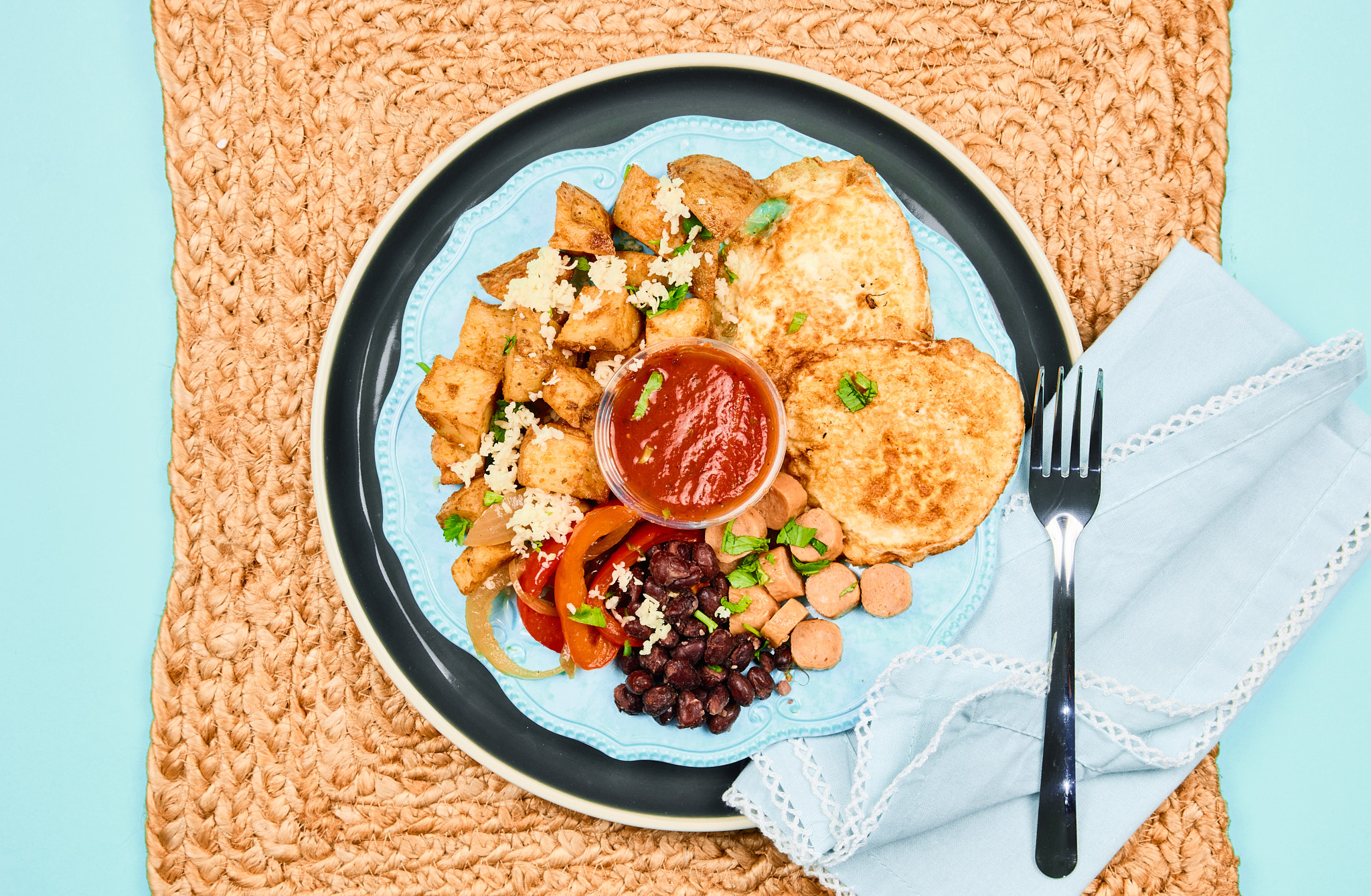 Huevos Rancheros Hash with Spicy Marinara