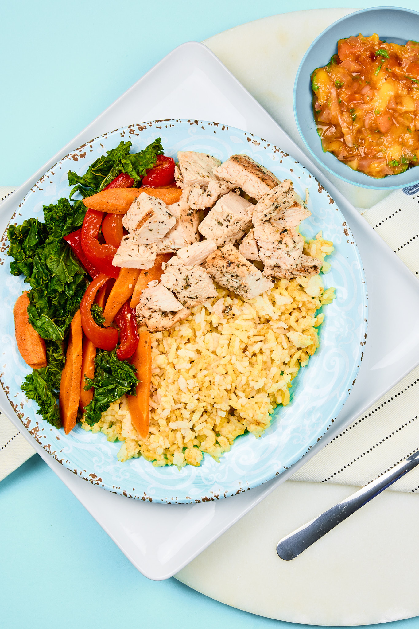 Chicken Thighs with Mango Salsa