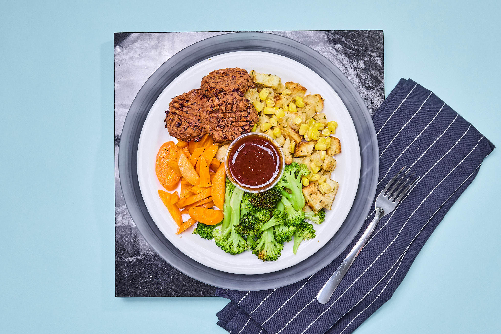 Ultimate Black Bean Bowl with Ultimate Bbq Sauce