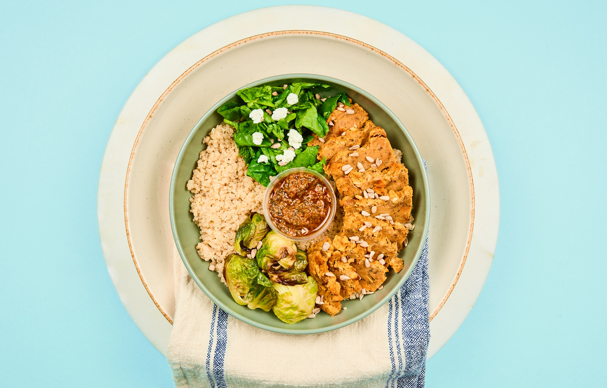 Sweet Potato Lentil Loaf with Sundried Tomato Pesto