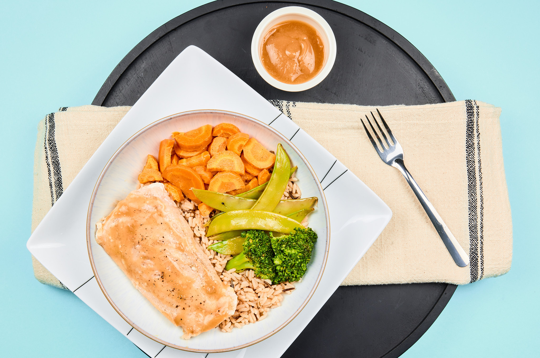 Maple Miso Glazed Salmon with Ginger Wild Rice