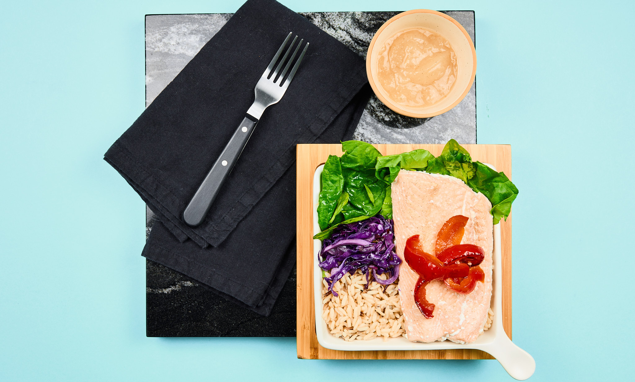 Honey Horseradish Salmon with Wild Rice