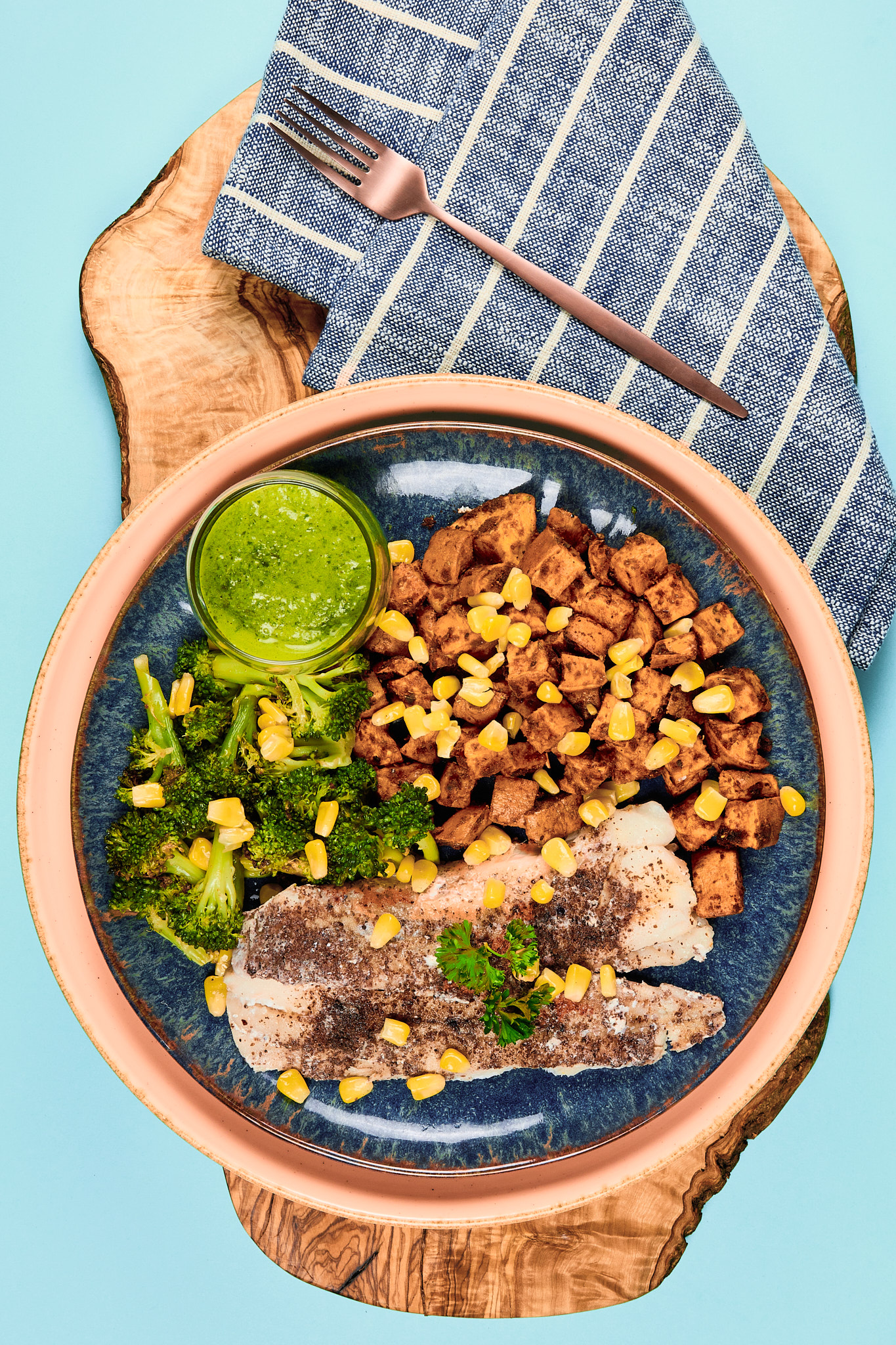 Sumac Basa with Chimichurri
