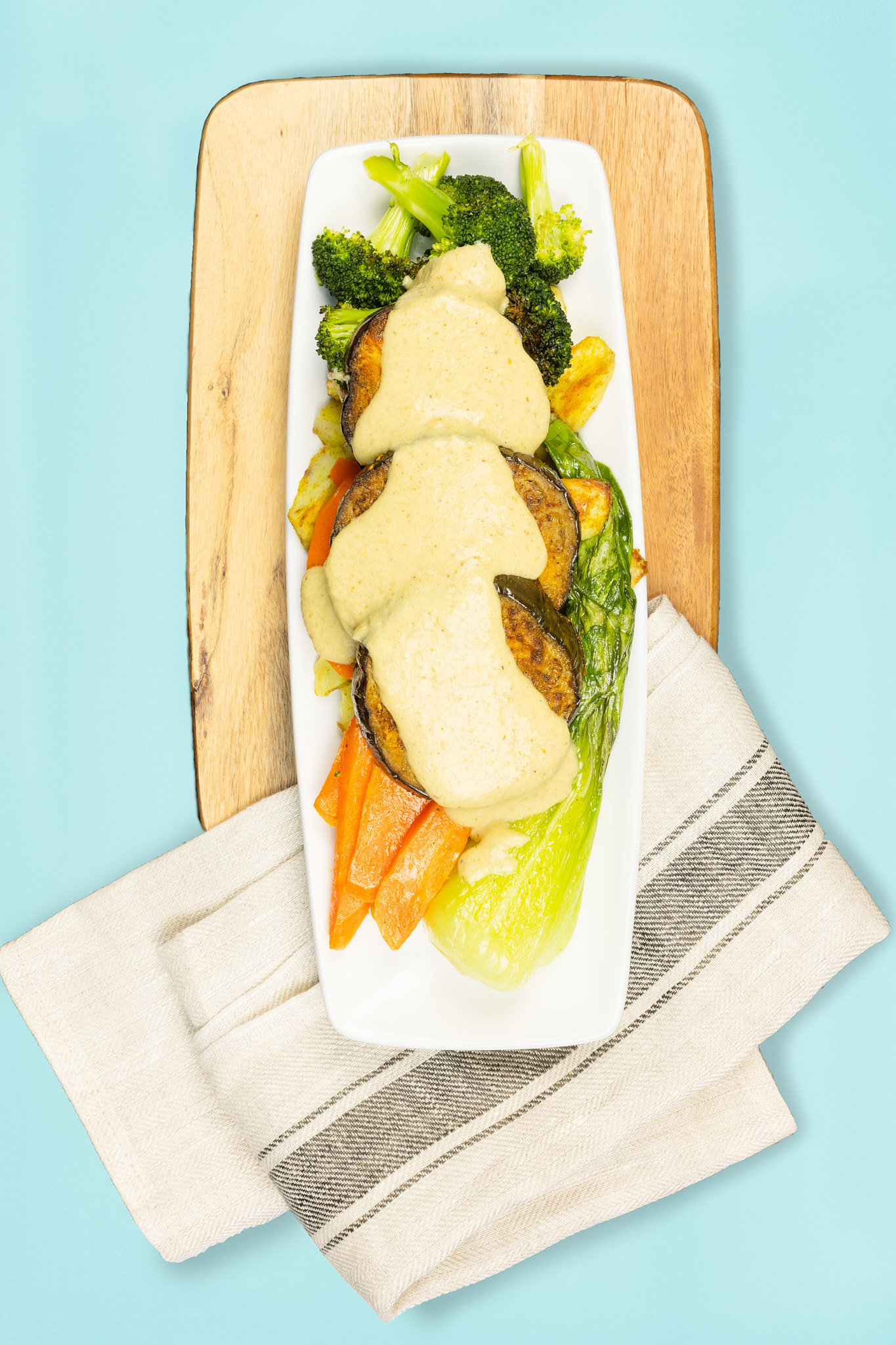 Yellow Thai Curried Eggplant