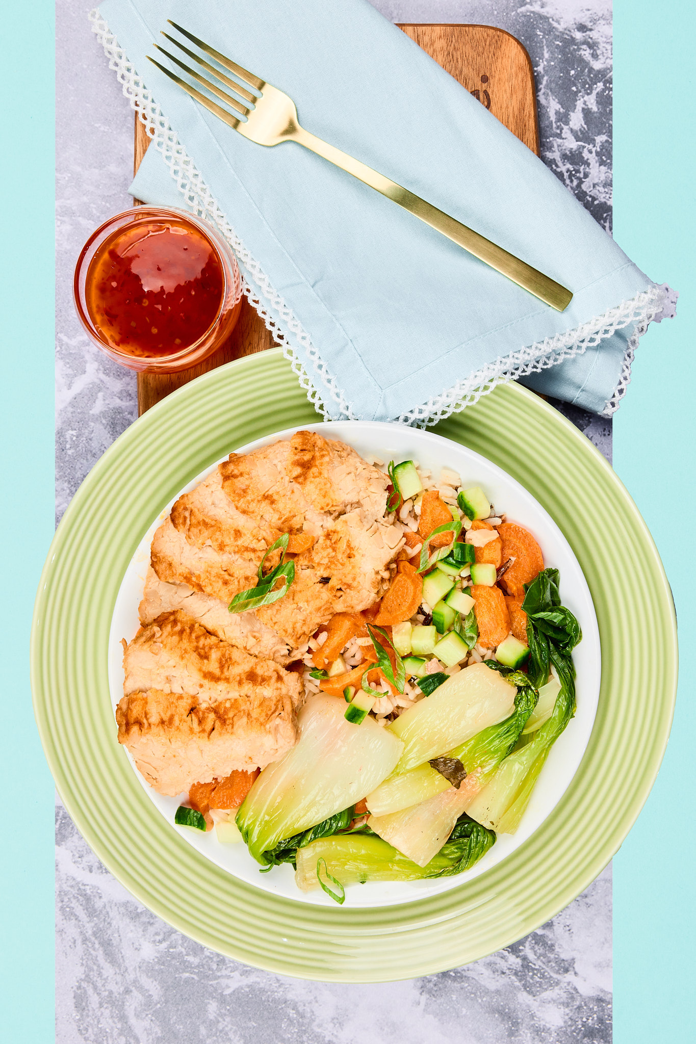 Sriracha Smothered Tofu