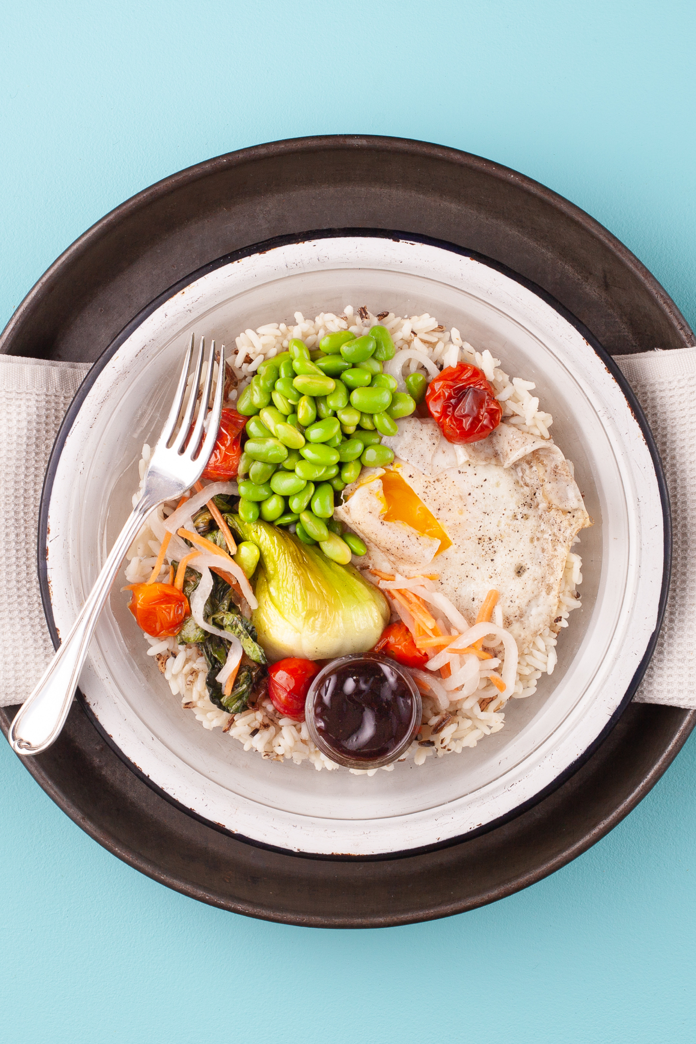 Spiced Edamame Bibimbap