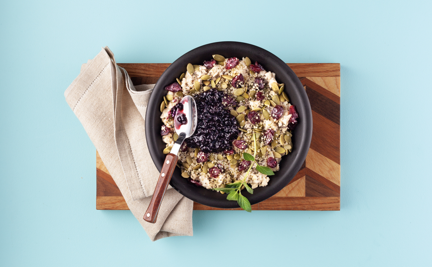 Oatmeal Energy Bowl with Fruit Jam