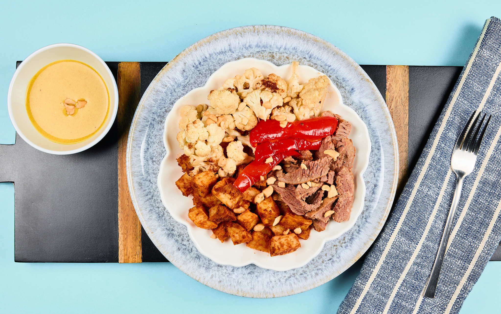 Coconut Beef Curry with Curried Potato