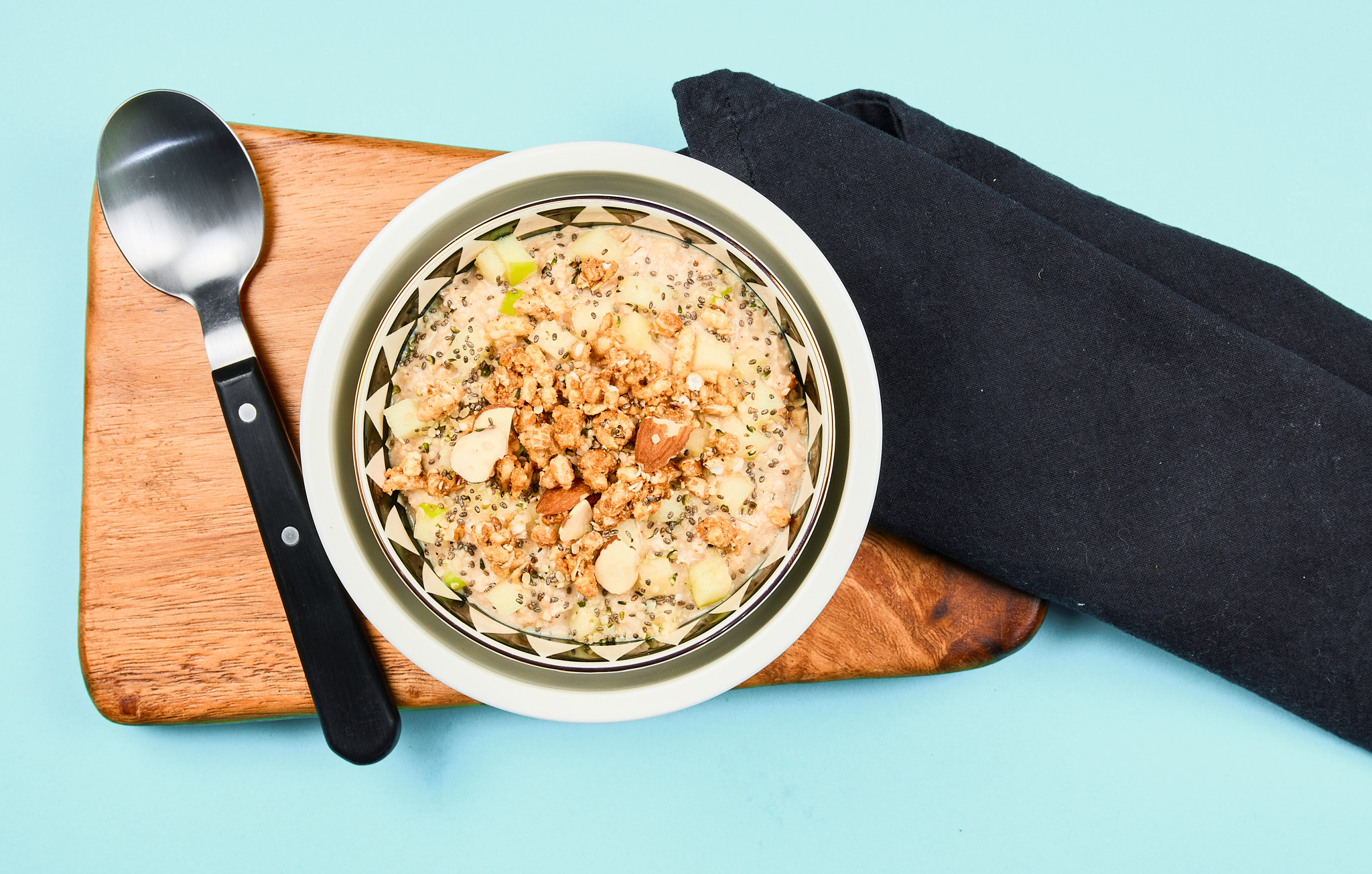 Apple Cinnamon Overnight Oats with Granny Smith Apples