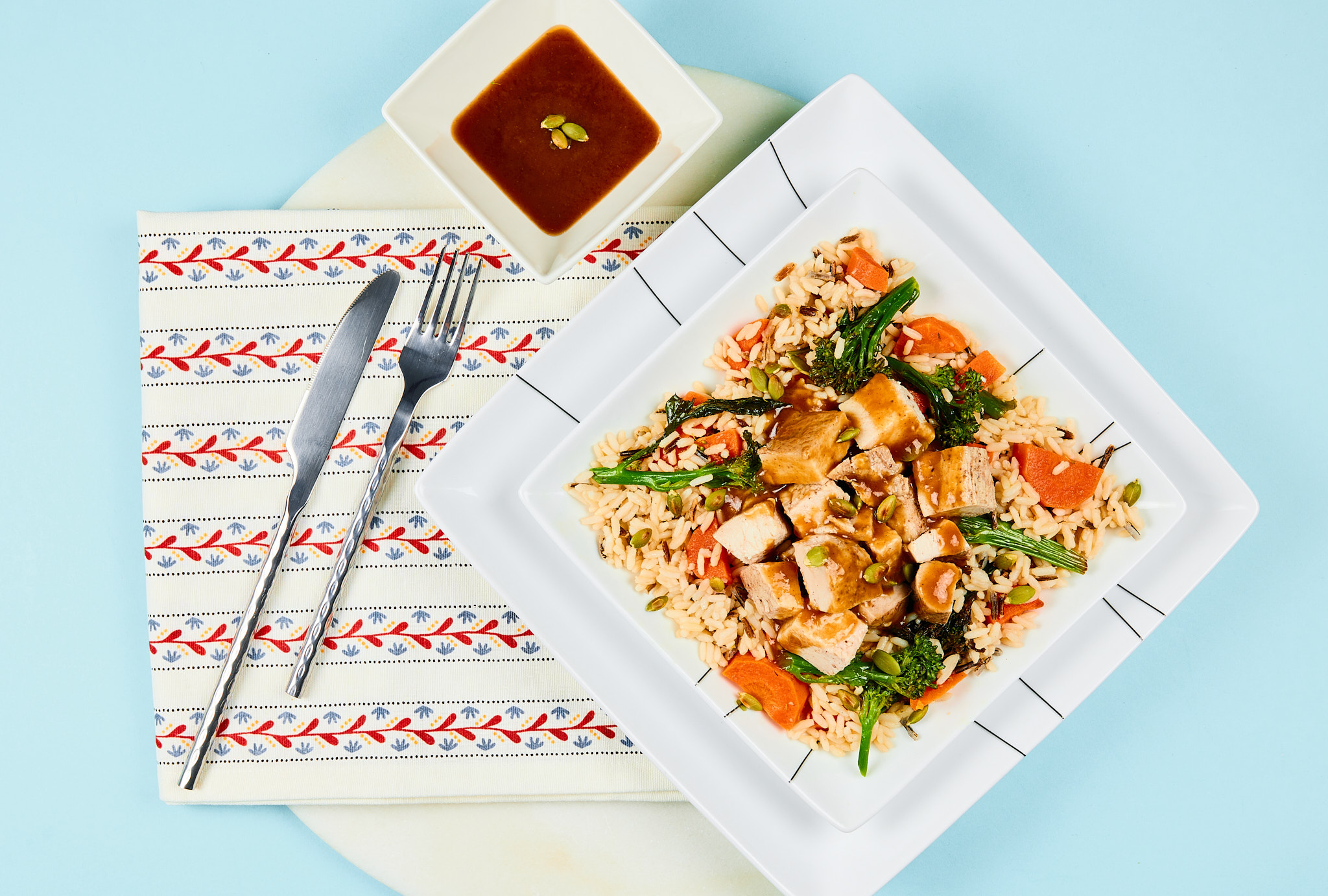 Cantonese Honey Glazed Chicken with Toasted Pumpkin Seeds