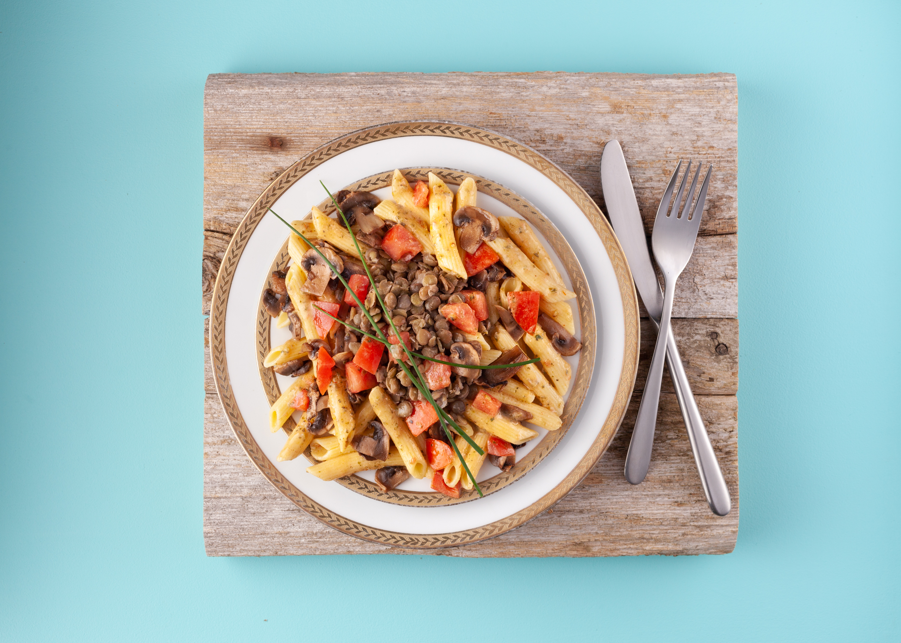 Vegetarian Tuscan Penne with Coconut Rose Sauce